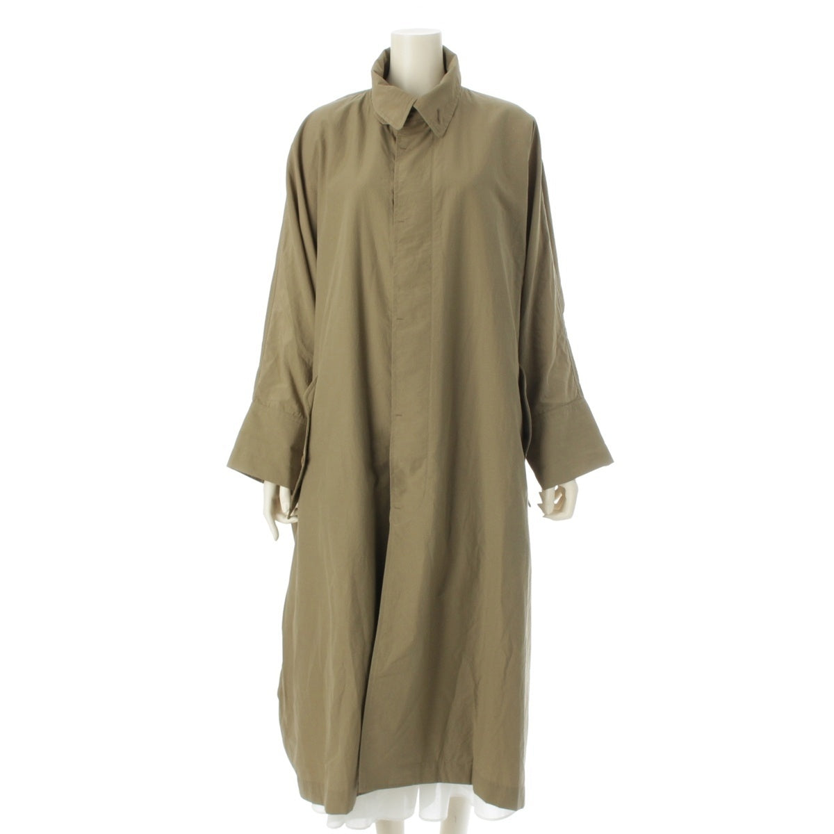 ISSEY MIYAKE Permanente Oversize coat outer VG63010 khaki M