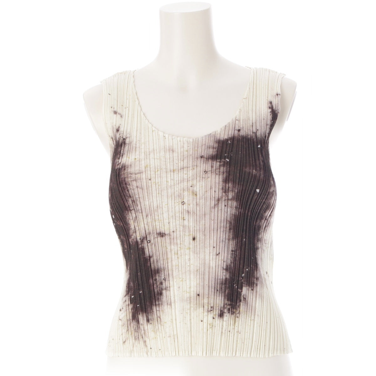 PLEATS PLEASE ISSEY  CAI GUO QIANG Dragon Sleeveless tops PP97-JK071 White system 3
