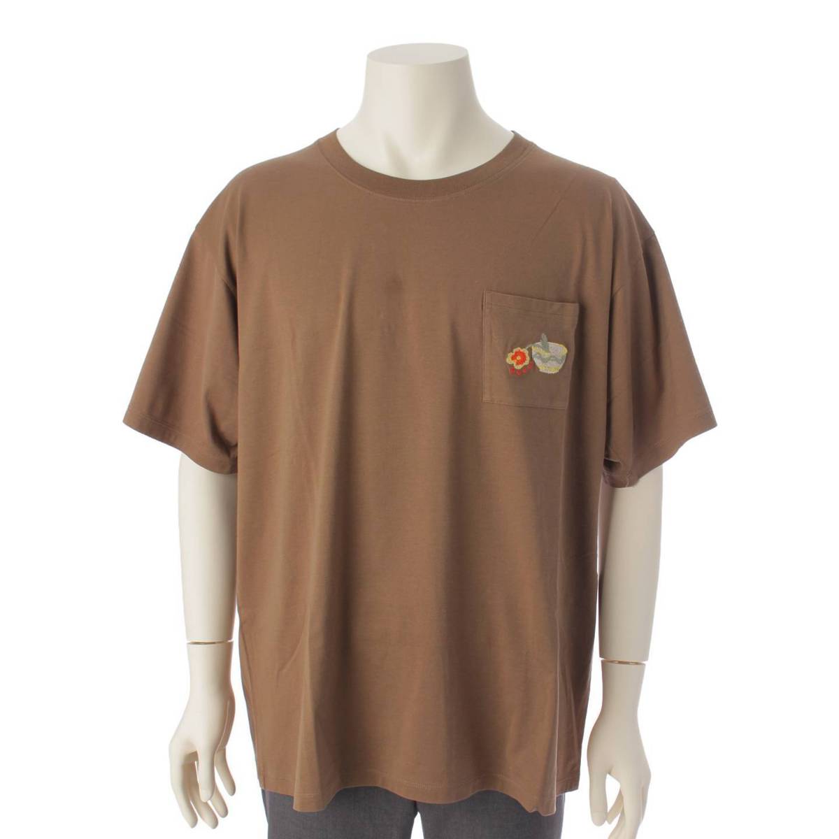 GUCCI cotton LOVELIGHT Short sleeve T-shirt 708678 Brown L