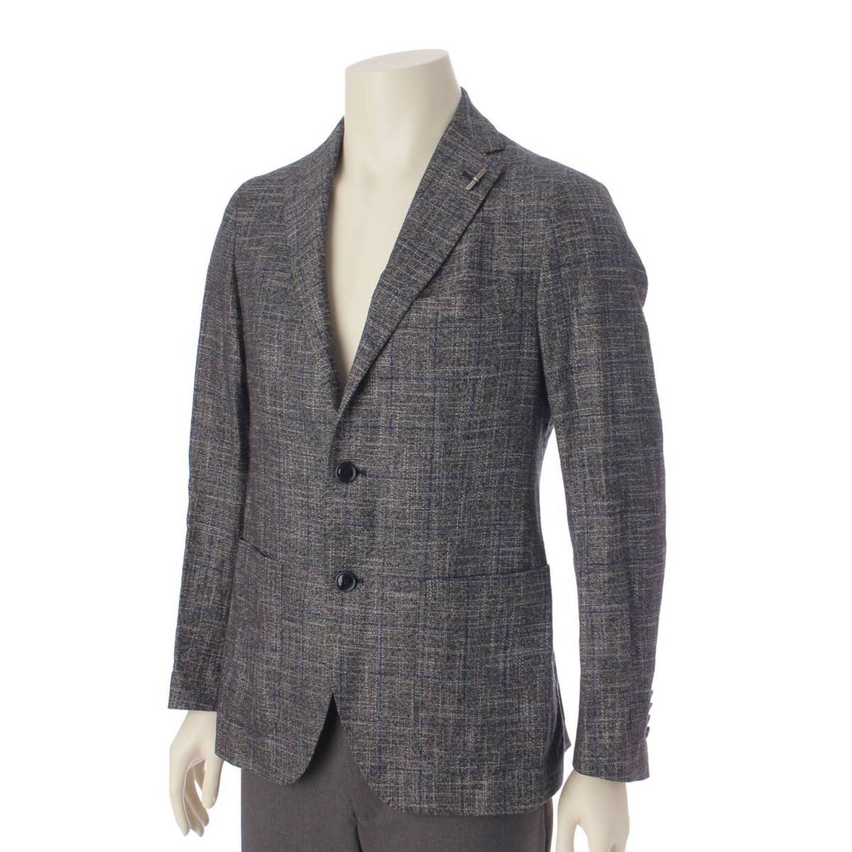 [TAGLIATORE] TAGLIATORE Men's Wind Pay Check Outer Jacket 1SMC22K Gray 44 [Used] [Authenticated and Guaranteed Authentic] 194539