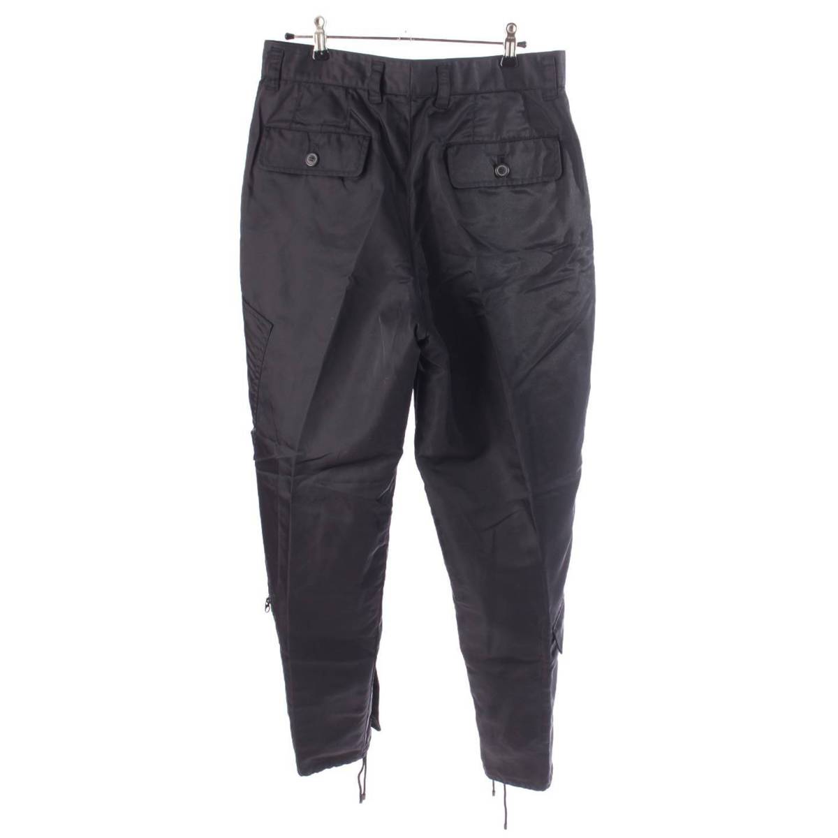 [Issey Miyake] Issey Miyake Men's 96AW Parachute Cargo Pants ME63-FF462 Black L [Used] [Authenticated and Guaranteed Authentic] 198250