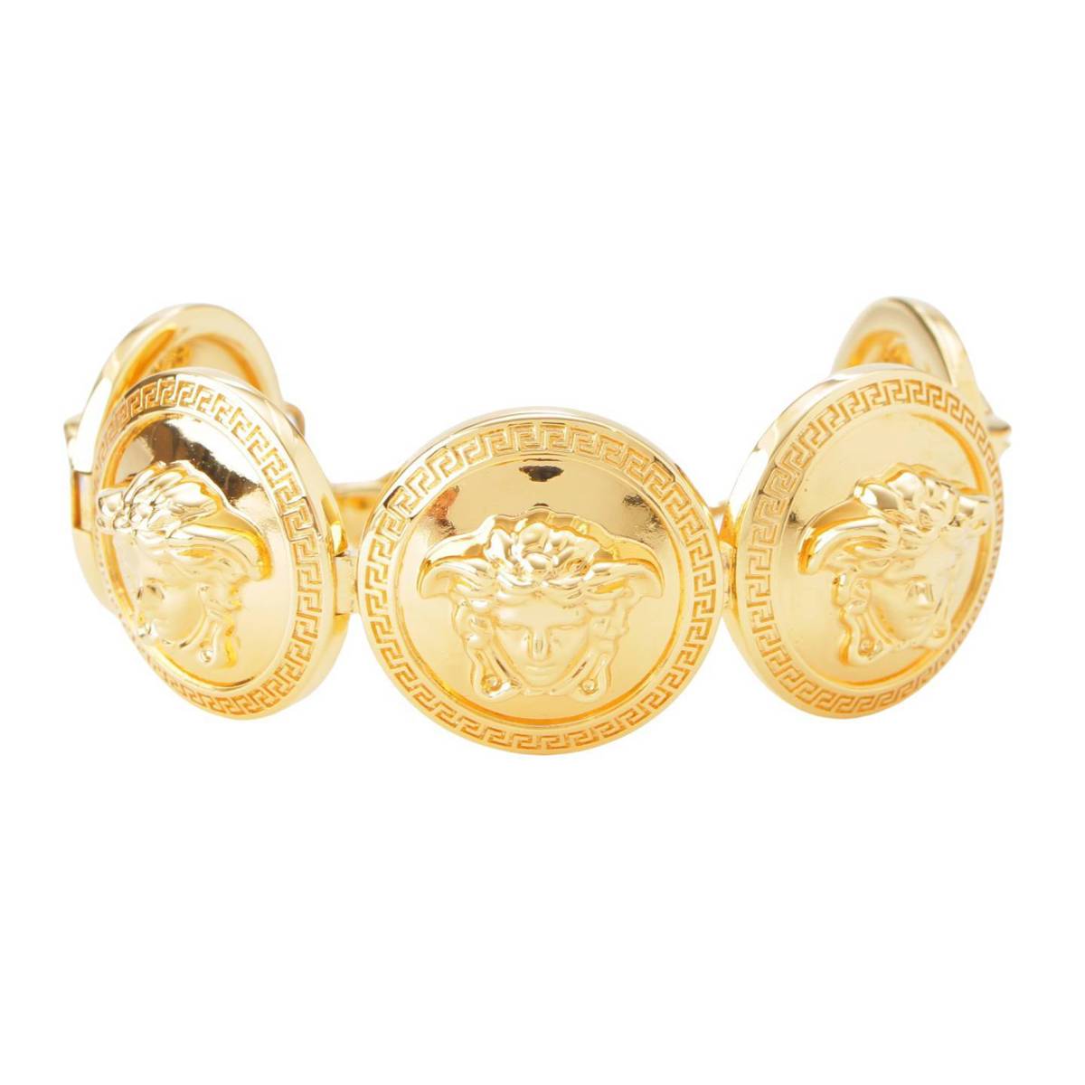 [Versace] Versace Medusa 5-row bracelet, gold [Used] [Authenticated and guaranteed genuine] 199144