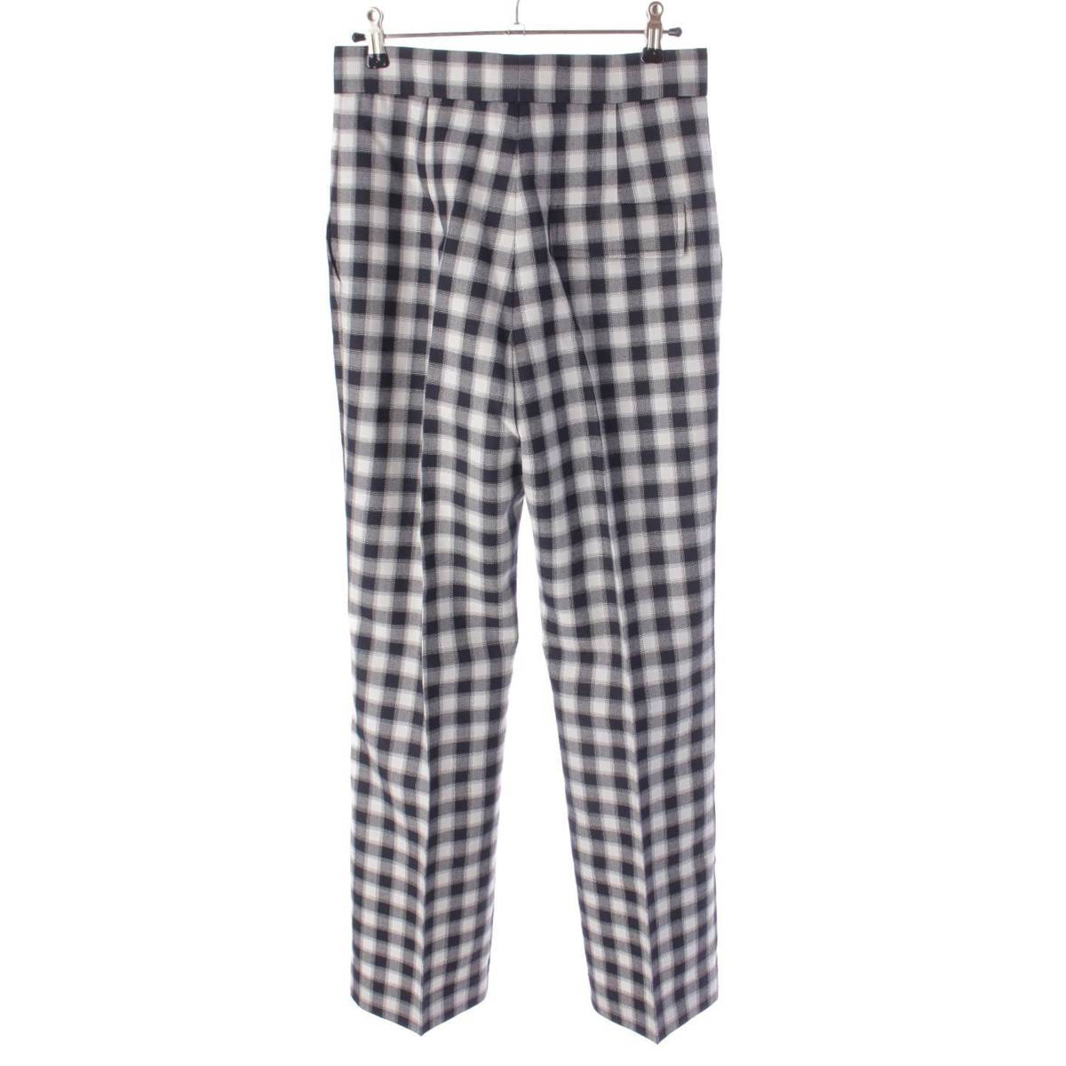 [Louis Vuitton] Louis Vuitton 23Stainless Steel Monogram Vichy Check Pants Bottoms 1ABCL9 Black x White 34 [Used] [Authenticated and Guaranteed Authentic] 199632