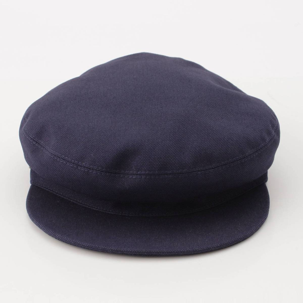 [Hermes] Hermes Serie Button Cotton Newsboy Hat Navy 57 [Used] [Authenticated and Guaranteed Authentic] 202144