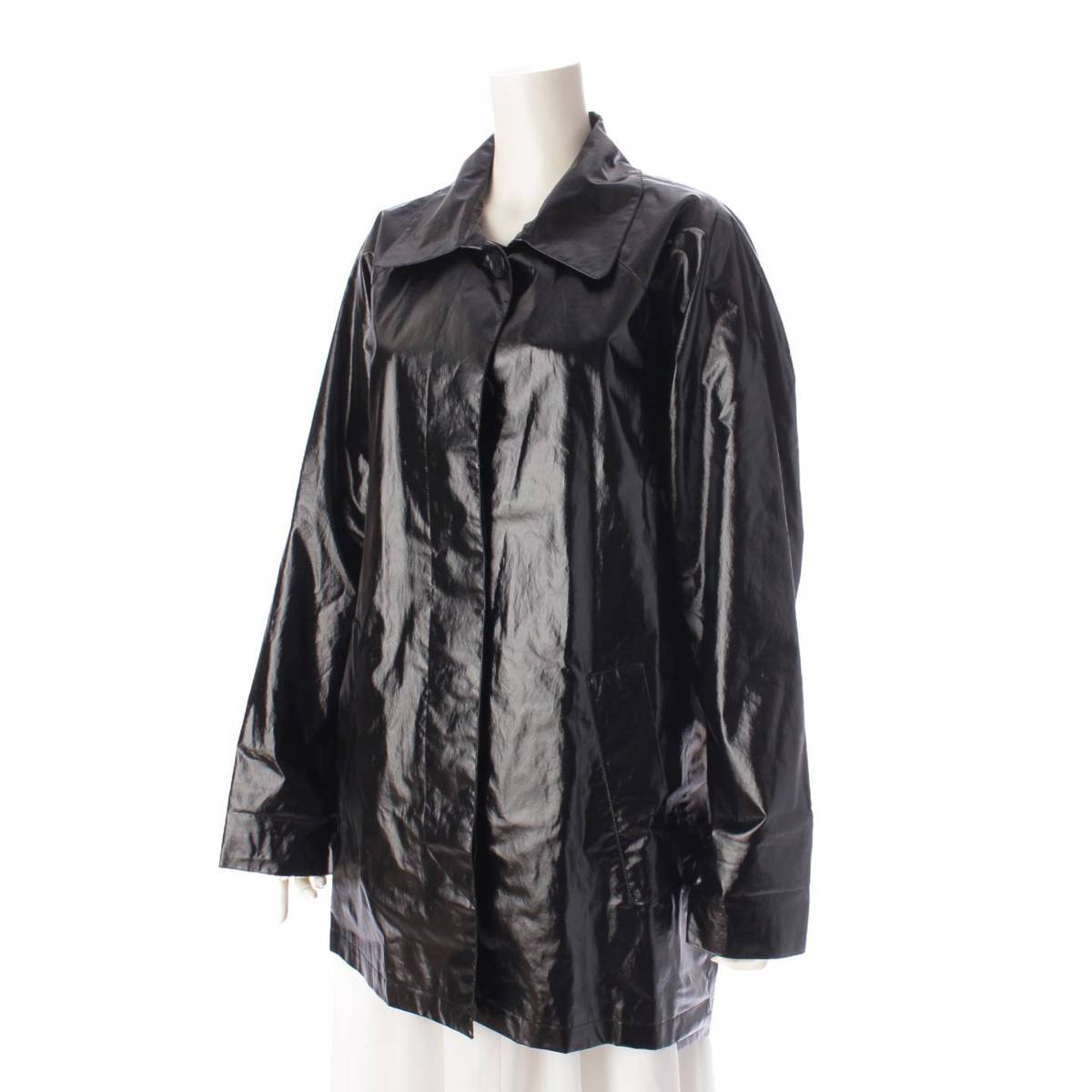 [Louis Vuitton] Louis Vuitton 10 Years Printed Lining Cotton Coat Black 36 [Used] [Authenticated and Guaranteed Authentic] 202538