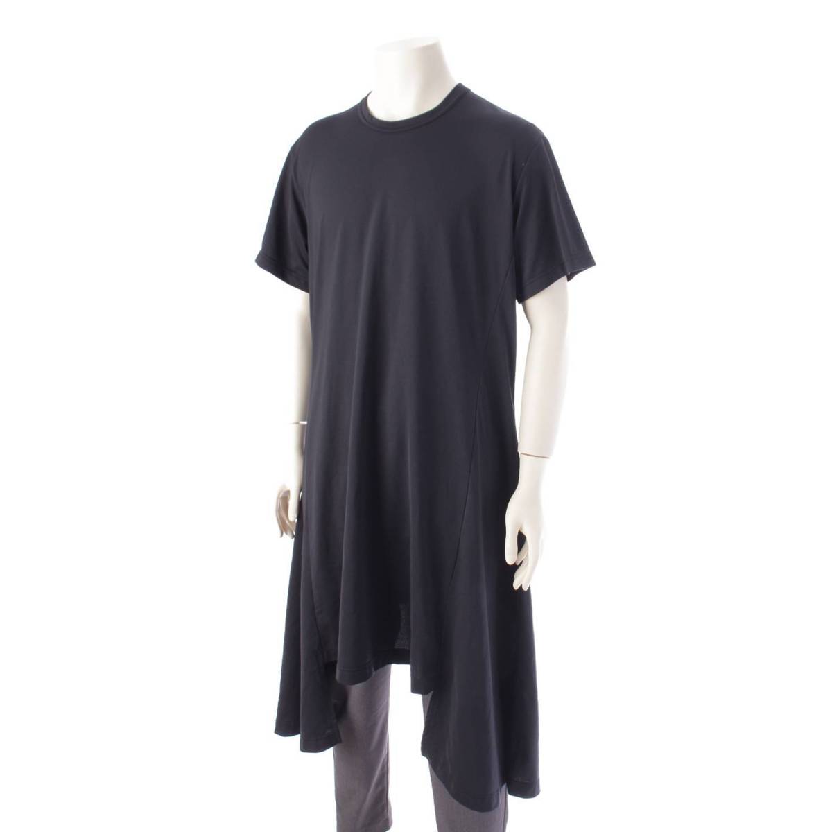 [Comme des Garcons] Comme des Garcons Homme Plus Men's 21 Mesh Long T-Shirt Tops PI-T024 Black M [Used] [Authenticated and Guaranteed Authentic] 202885