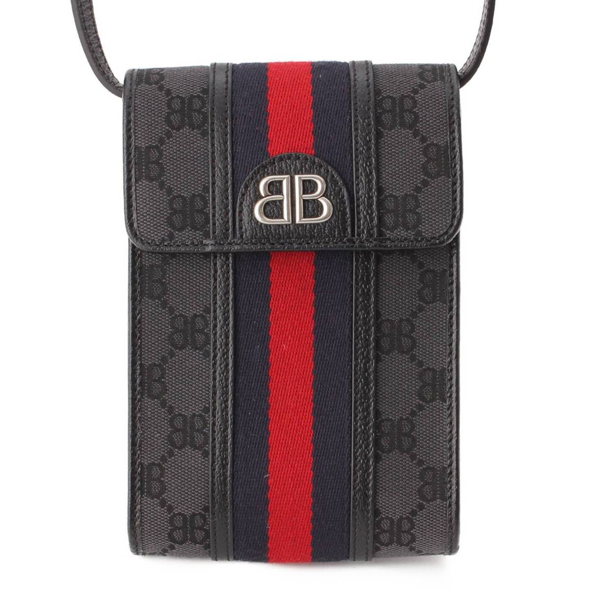 GUCCI Balenciaga BALENCIAGA Hacker Project Shoulder Bag Pochette 680130 black