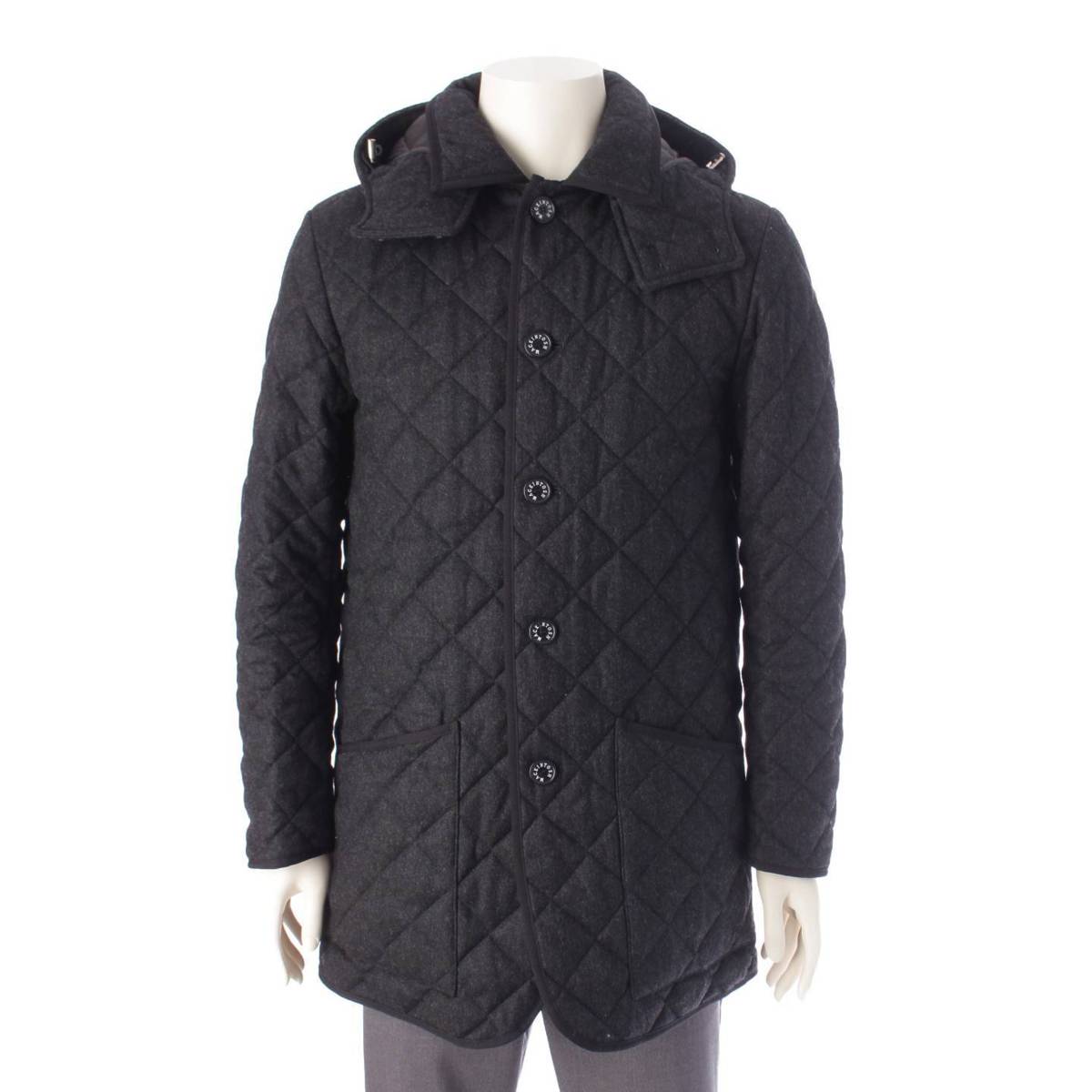 [Mackintosh] MACKINTOSH Men's Quilted Hooded Coat G1C30220 Charcoal Gray 38 [Used] [Authenticated and Guaranteed Authentic] 203213