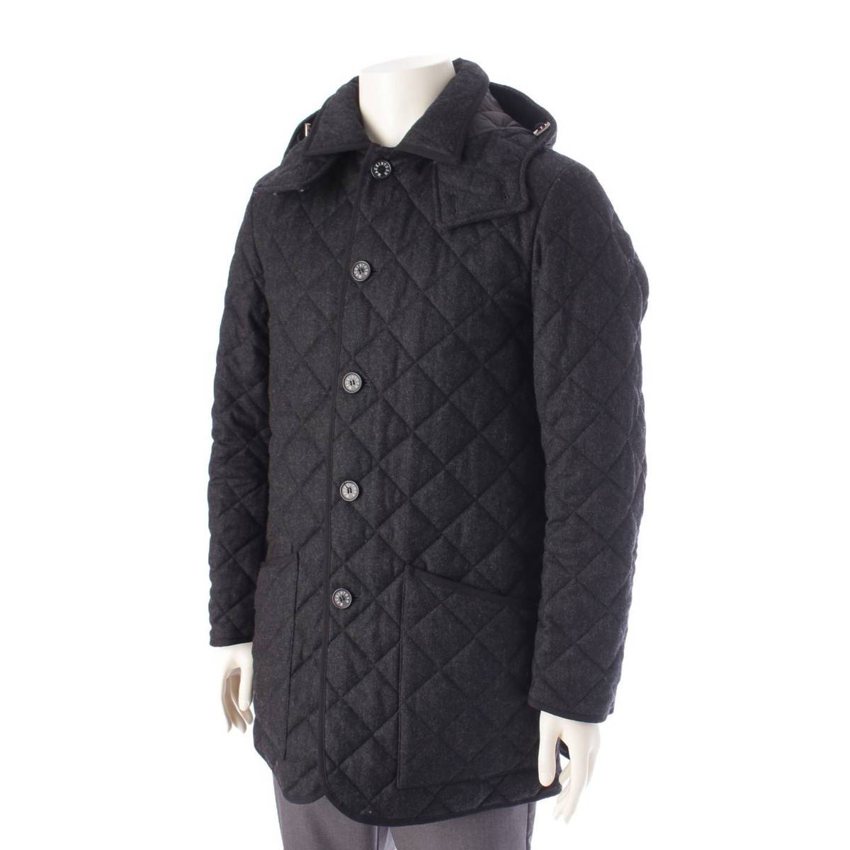 [Mackintosh] MACKINTOSH Men's Quilted Hooded Coat G1C30220 Charcoal Gray 38 [Used] [Authenticated and Guaranteed Authentic] 203213