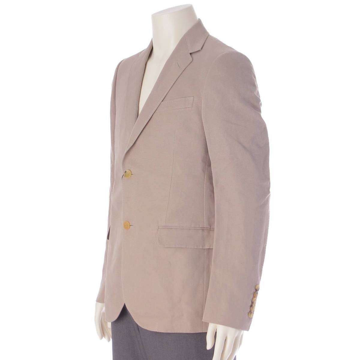 [Gucci] Gucci Men's Cotton Diamante Tailored Jacket 19VFF0 Beige 46R Unused [Used] [Authenticated/Genuine Product Guaranteed] 203611