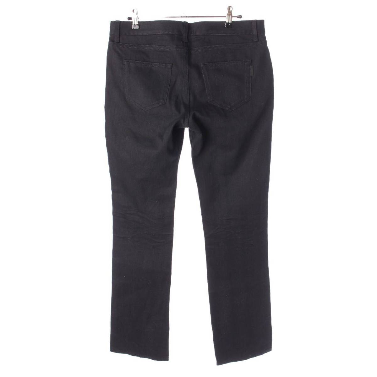 [Saint Laurent] SAINT LAURENT 2018 Logo Button Denim Pants Jeans Bottoms 535317 Black 30 [Used] [Authenticated and Guaranteed Authentic] 203993