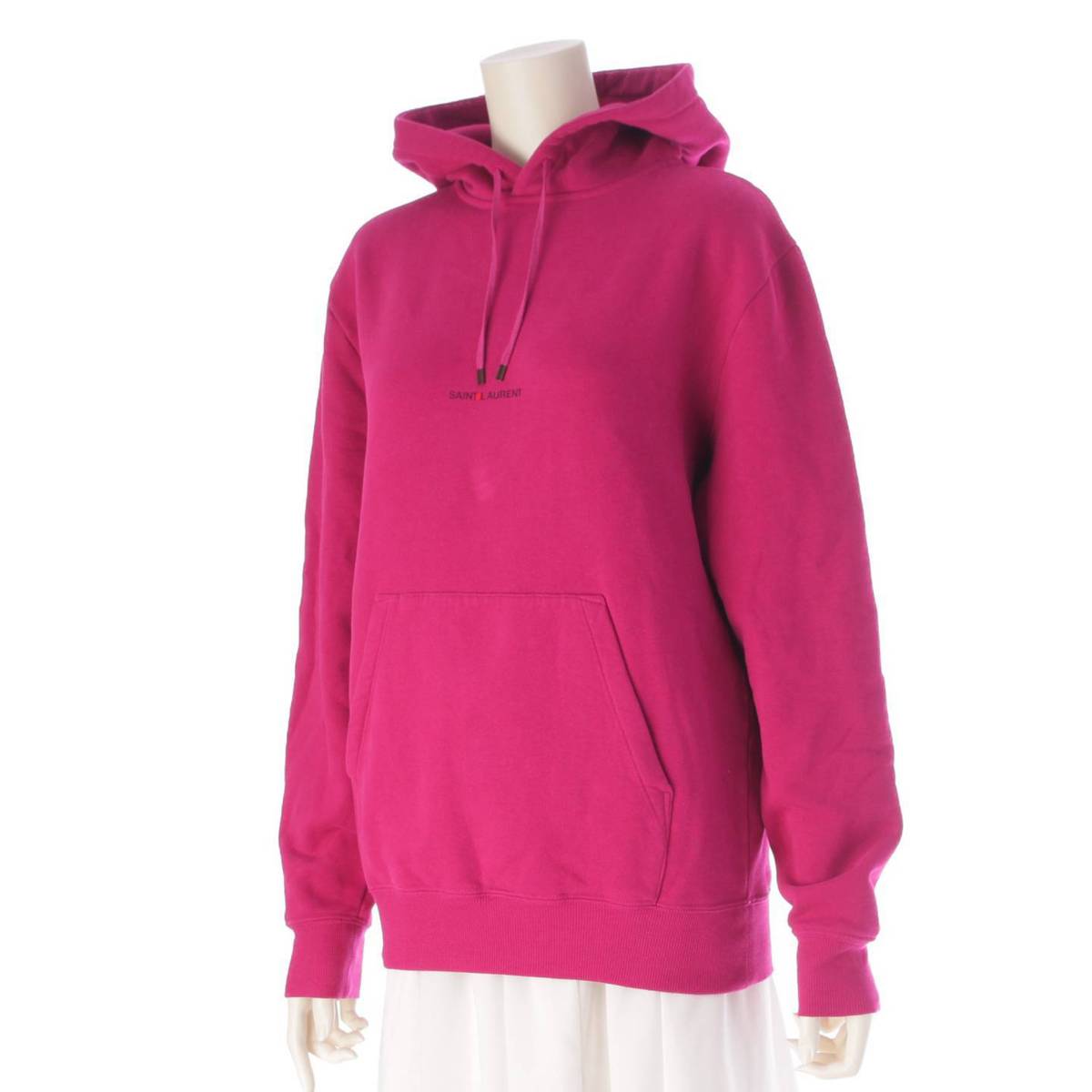 [Saint Laurent] SAINT LAURENT 21 Logo Hoodie Cotton Parka Top 666164 Purple XS [Used] [Authenticated and Guaranteed Authentic] 203999