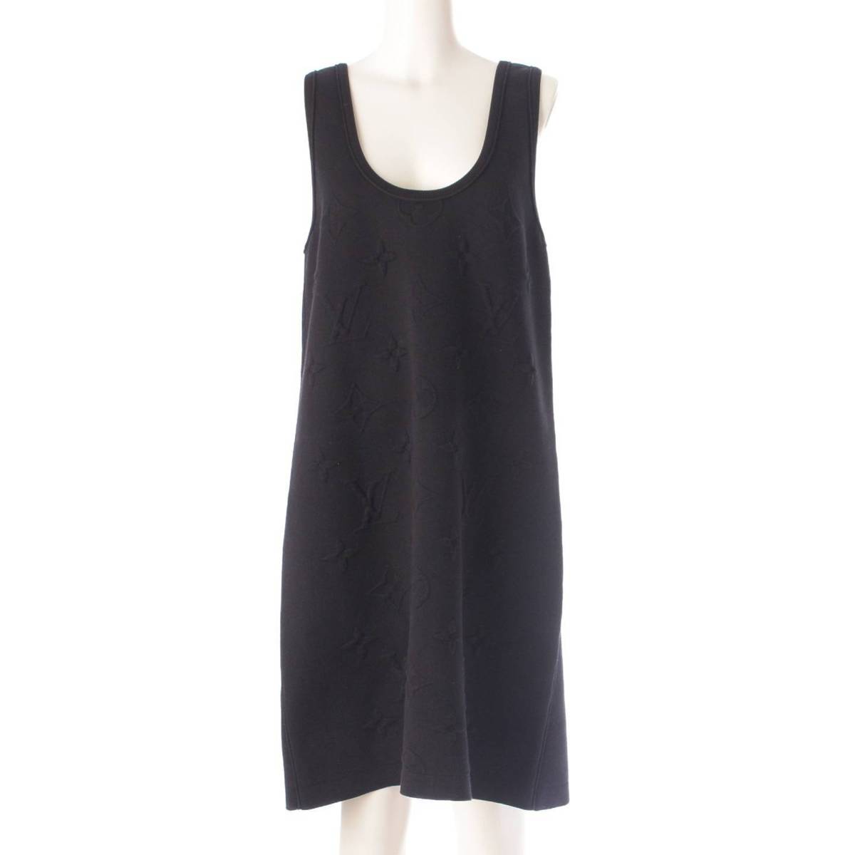 [Louis Vuitton] Louis Vuitton 22 3D Monogram Tank Top Sleeveless One Piece Dress Black M [Used] [Authenticated and Guaranteed Authentic] 204241