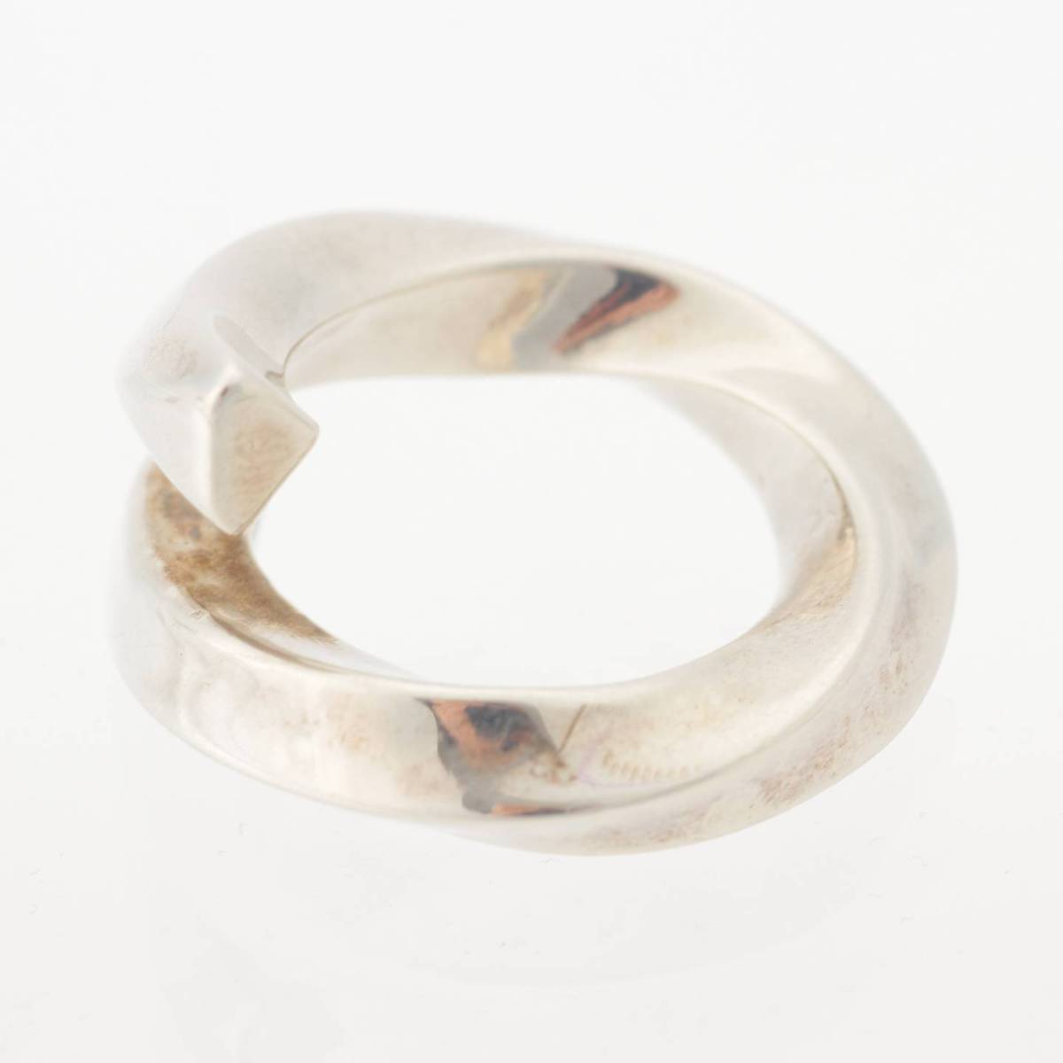 [Bottega Veneta] Bottega Veneta Twisted Spiral Ring SV925 15.4g Silver Size 13 [Used] [Authenticated and Guaranteed Authentic] 204344