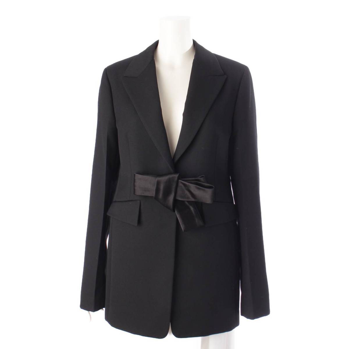 [Jil Sander] Jil Sander 22 Wool Ribbon Tailored Jacket J03BN0014 Black 36 Unused [Used] [Authenticated and Guaranteed Authentic] 204870