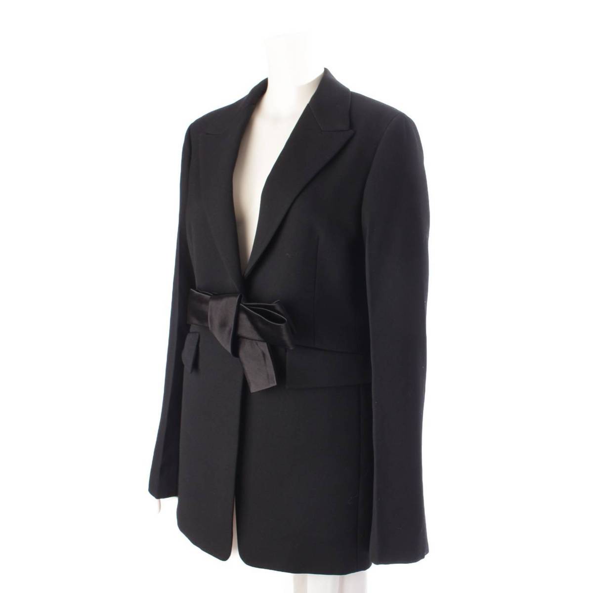 [Jil Sander] Jil Sander 22 Wool Ribbon Tailored Jacket J03BN0014 Black 36 Unused [Used] [Authenticated and Guaranteed Authentic] 204870