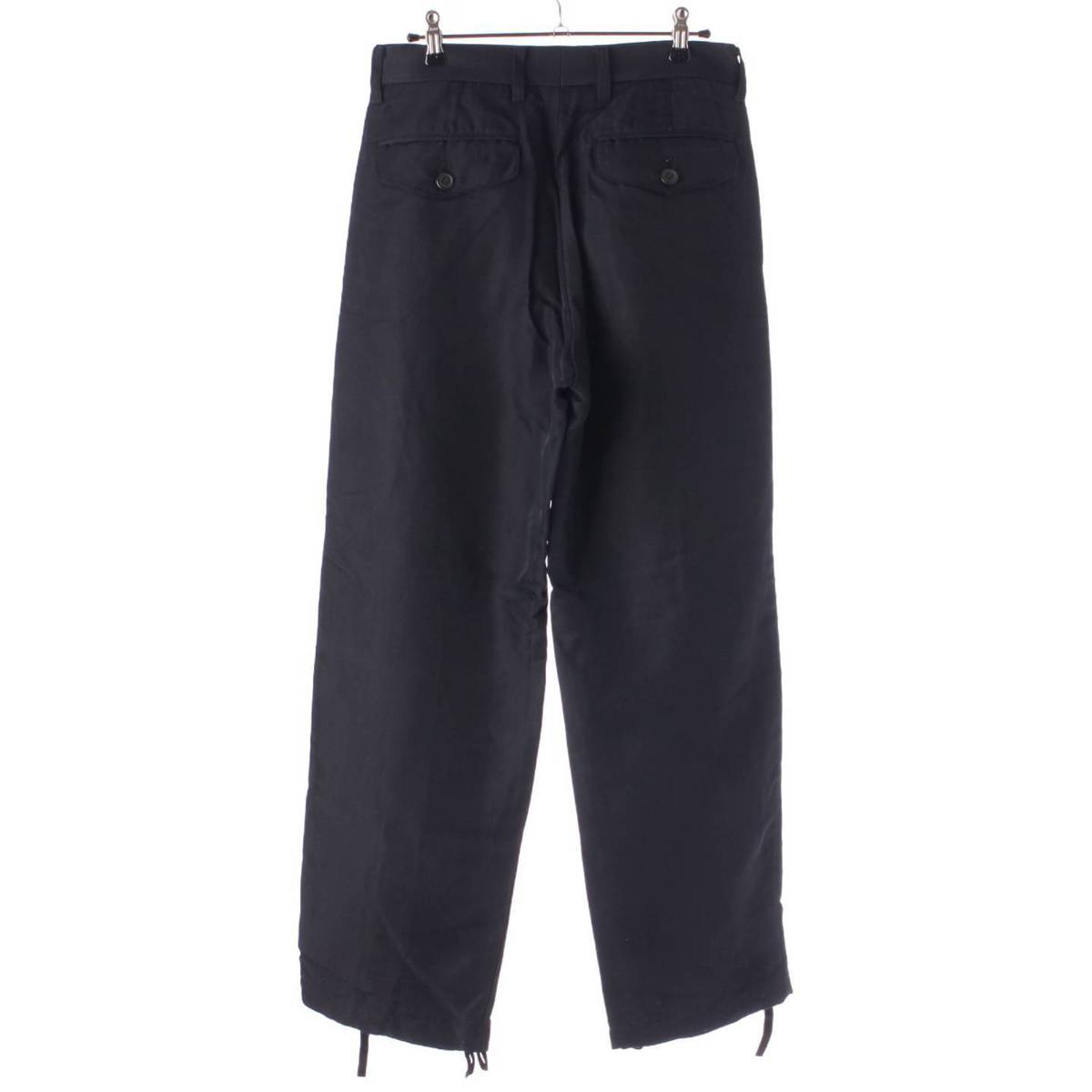 [Issey Miyake] Issey Miyake Men 00 Stainless Steel Men's Zip Nylon Parachute Pants Navy M [Used] [Authenticated and Guaranteed Authentic] 205105