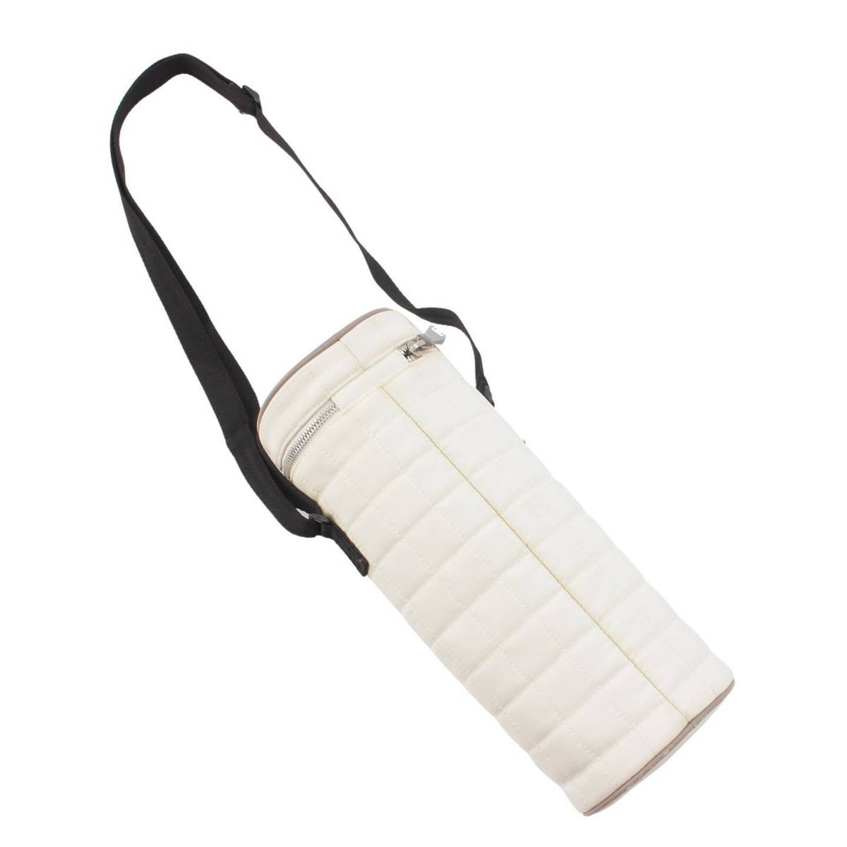 [Chanel] Chanel Sports Bottle Holder COCO Mark Shoulder Strap White [Used] [Authenticated/Genuine Product Guaranteed] 205566