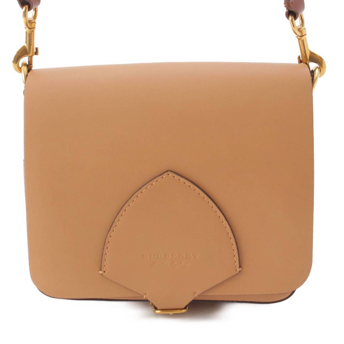 [Burberry] Burberry London Logo Leather Shoulder Bag Brown [Used] [Authenticated and Guaranteed Authentic] 205657