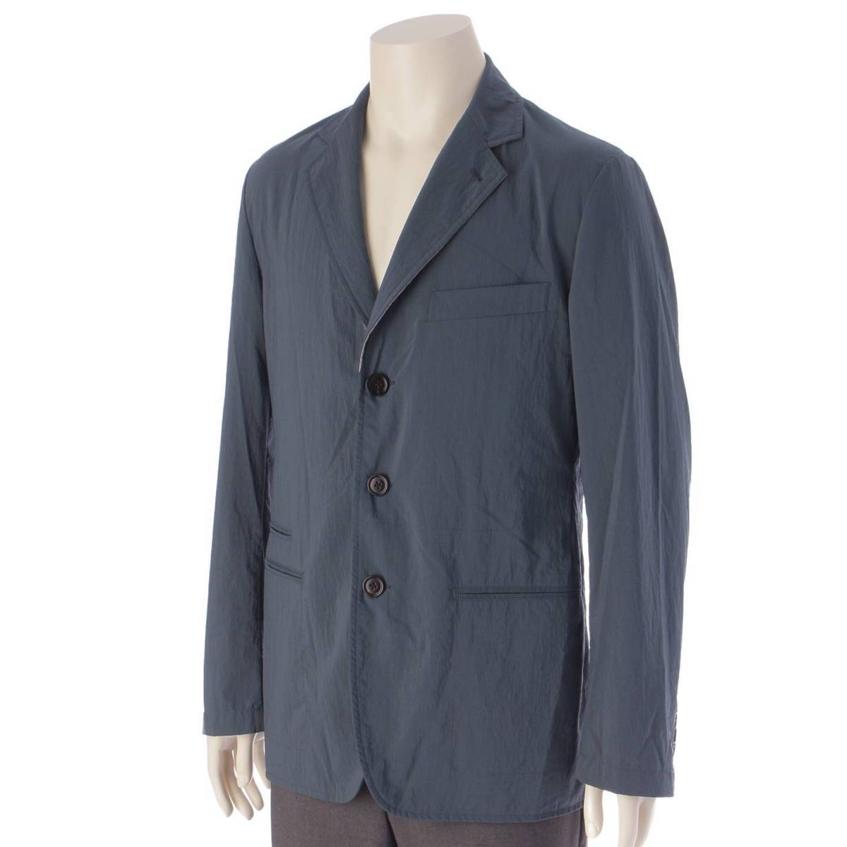 [Hermes] Hermes Men's 2B Nylon Polyester Jacket Light Outerwear G19983K Blue 48 [Used] [Authenticated and Guaranteed Authentic] 206459