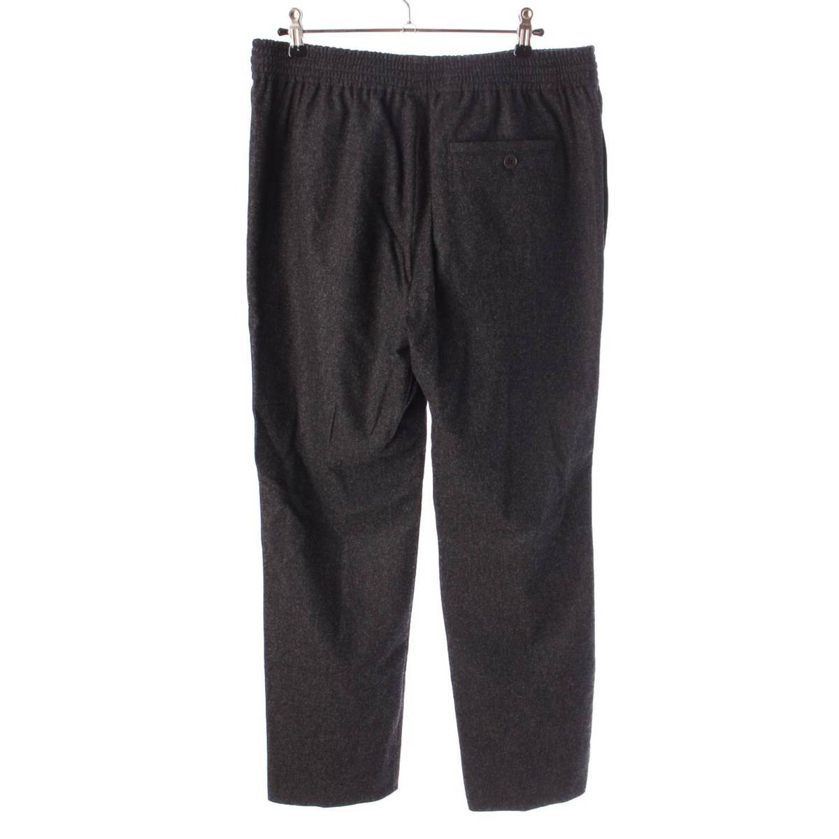 [Hermes] Hermes Men's Wool Elastic Waist Easy Pants Bottoms 04504000 Gray 42 [Used] [Authenticated and Guaranteed Authentic] 206474