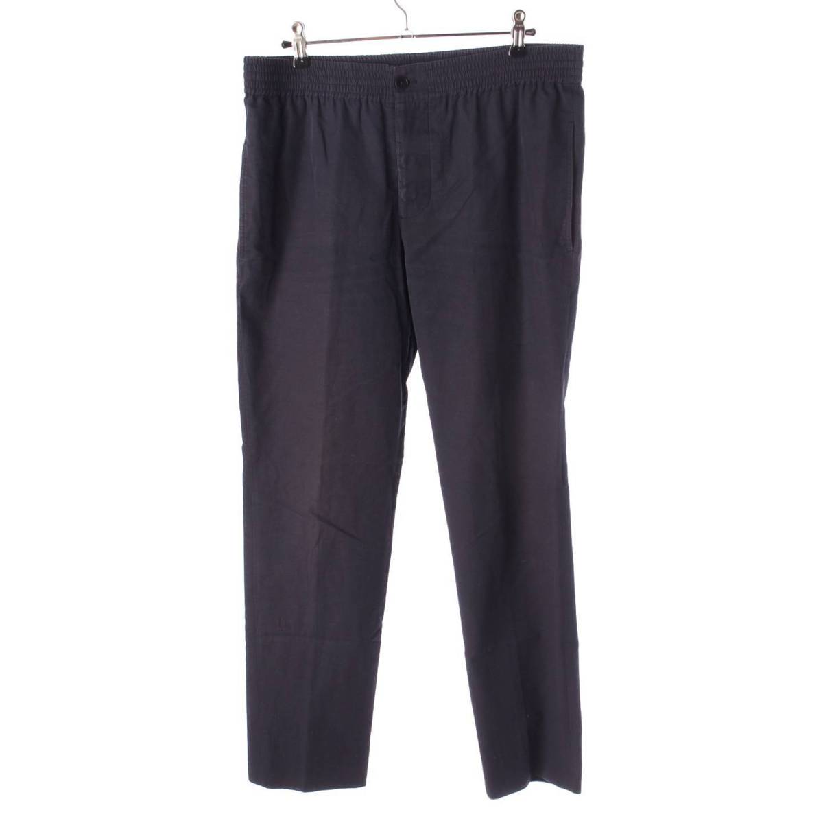 [Hermes] Hermes Men's Cotton Slacks Pants Bottoms 83526000 Navy Size 40 [Used] [Authenticated and Guaranteed Authentic] 206477