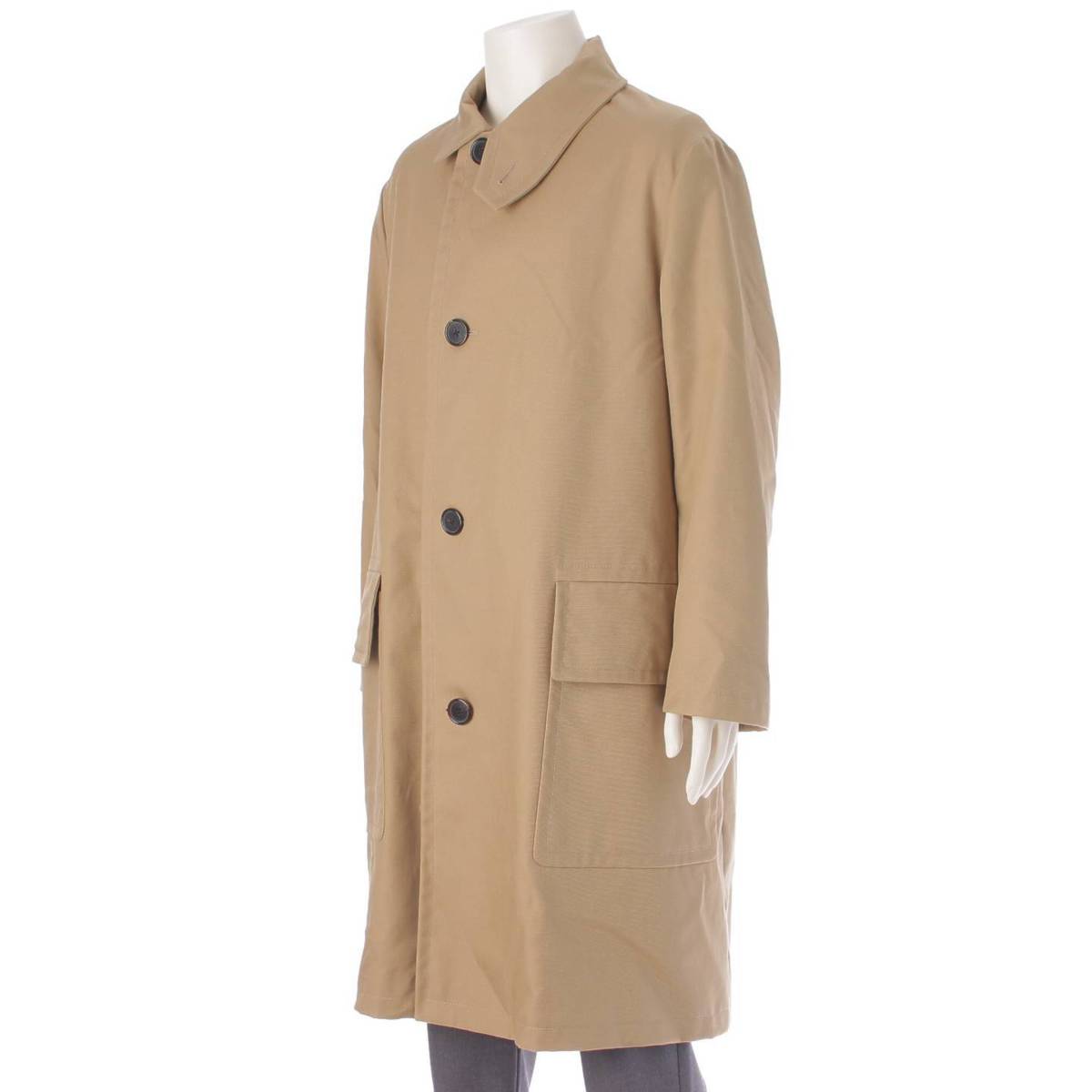 [Hermes] Hermes Men's 2020 Trench Coat Long Coat Jacket PT9436 Beige 48 [Used] [Authenticated and Guaranteed Authentic] 206489