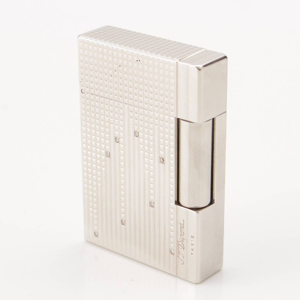 [DuPont] STDupont 2005 World Limited 1952 pieces Diamond Drops Gatsby Gaslighter Silver [Used] [Authenticated and Guaranteed Authentic] 206807