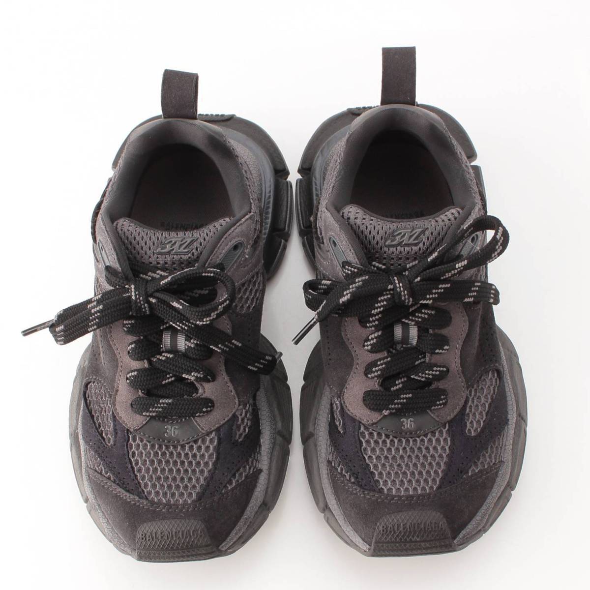 [Balenciaga] Balenciaga 3XL Three XL Low Cut Sneakers Shoes Black 36 [Used] [Authenticated and Guaranteed Authentic] 207112