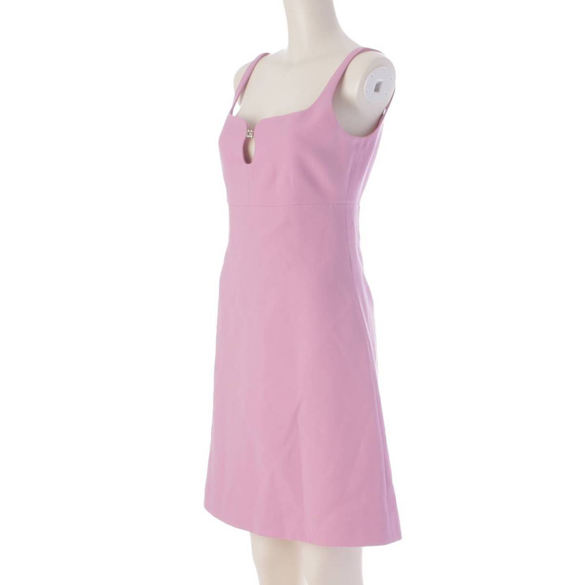 [Gucci] Gucci G logo stone silk blend camisole sleeveless mini dress pink size 36 [Used] [Authenticated and genuine product guaranteed] 207383