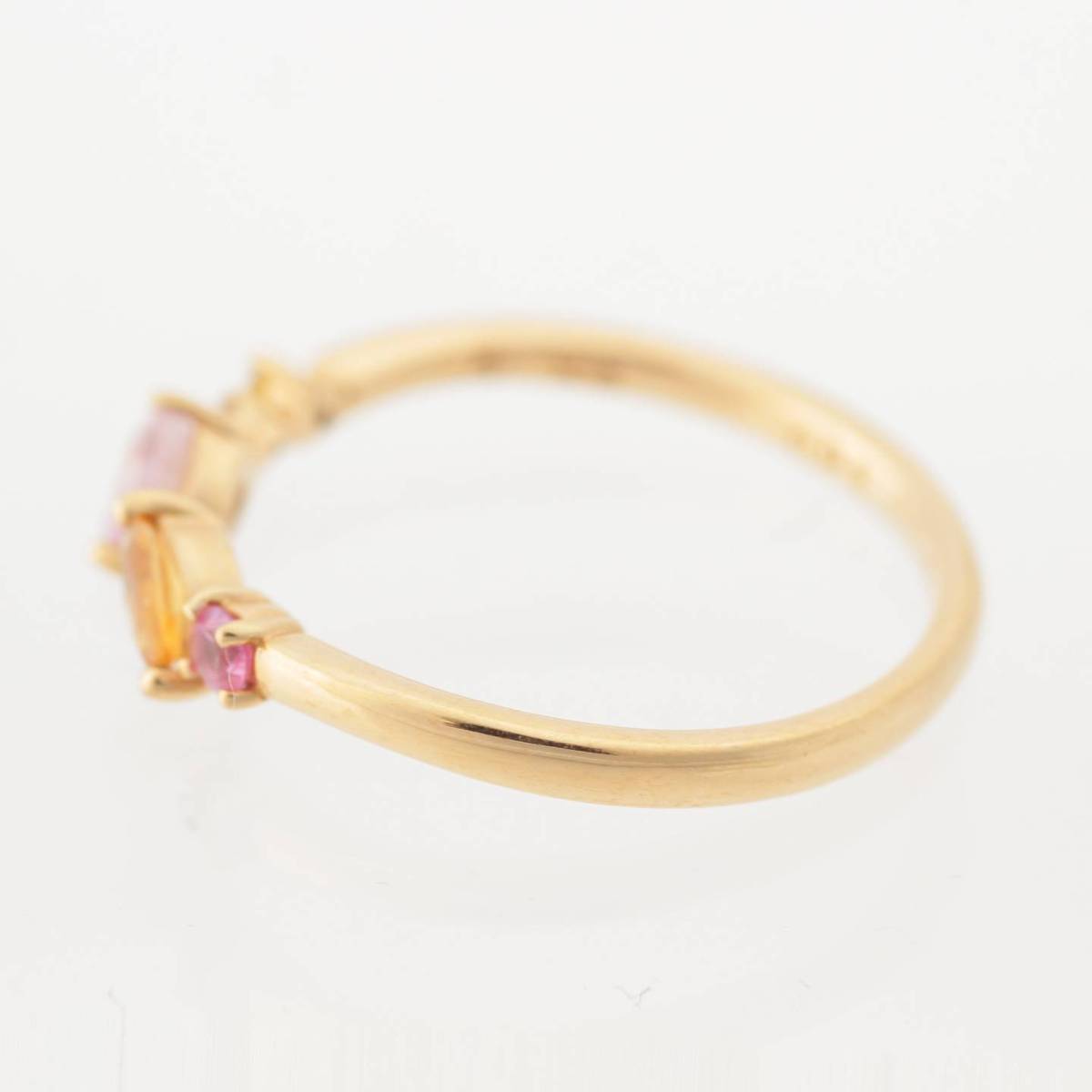 [Ponte Vecchio] PonteVecchio Sapphire Diamond S0.33ct D0.01ct K18 750 Ring Size 7.5 1.5g [Used] [Authenticated and Guaranteed Authentic] 207588