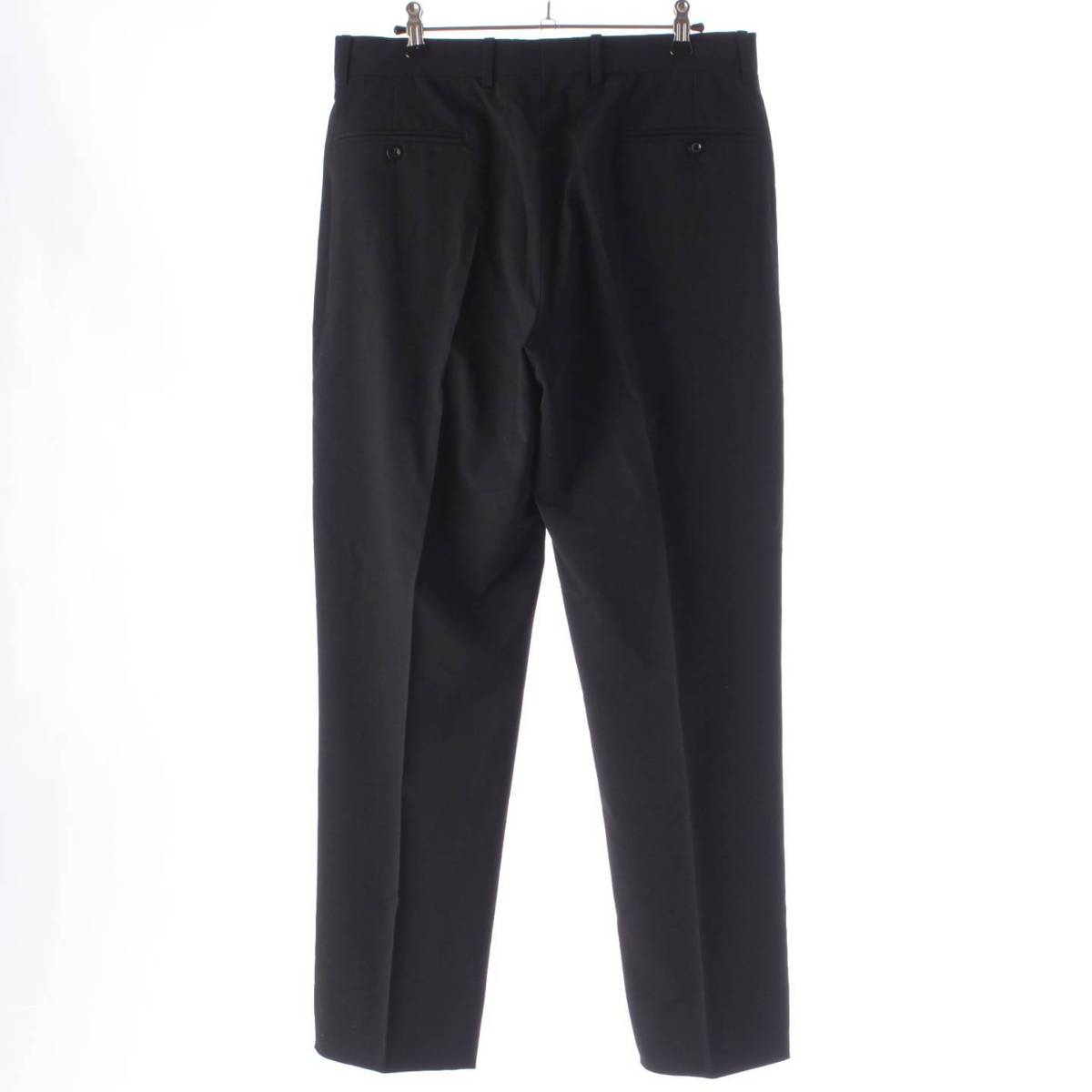 [Hermes] Hermes Wool Slacks Pants Suit Bottoms 05508-002 Black 50 [Used] [Authenticated and Guaranteed Authentic] 207954