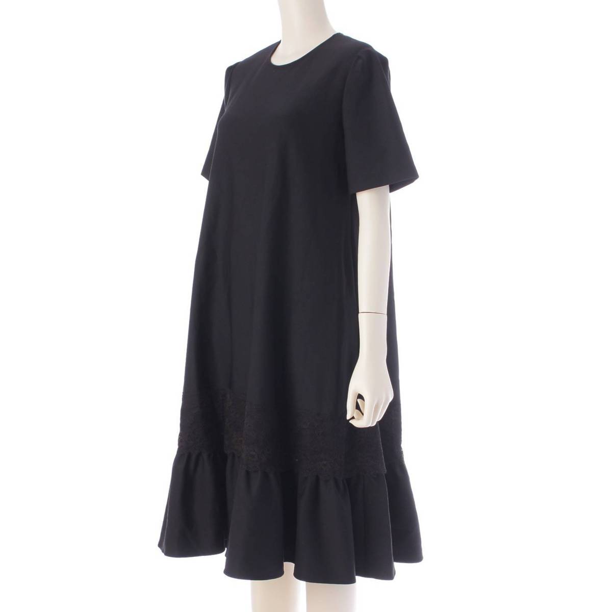 ELNEST CREATIVE ACTIVITY 24Stainless Steel Stretch Spring Lace Short Sleeve one piece dress 5427990  black 38