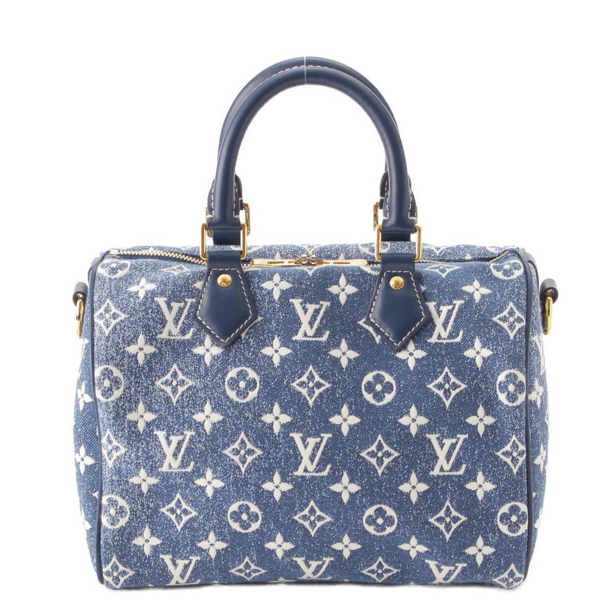 [Louis Vuitton] Louis Vuitton Speedy Bandouliere 25 Denim Monogram Handbag M59609 Indigo [Used] [Authenticated and Guaranteed Authentic] 209508