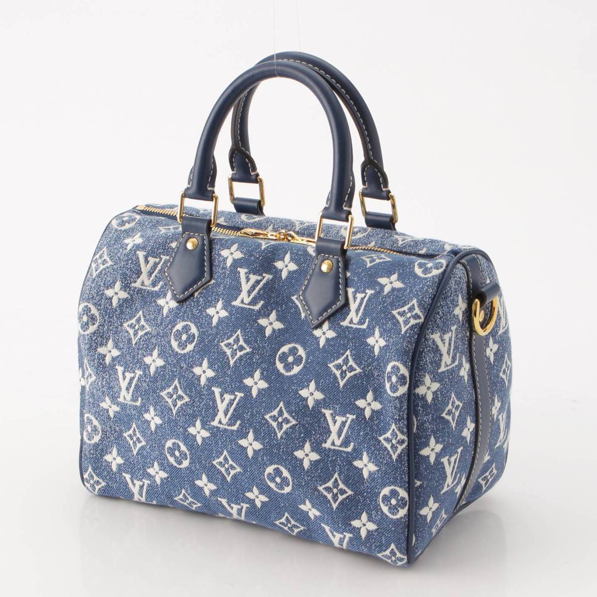 [Louis Vuitton] Louis Vuitton Speedy Bandouliere 25 Denim Monogram Handbag M59609 Indigo [Used] [Authenticated and Guaranteed Authentic] 209508