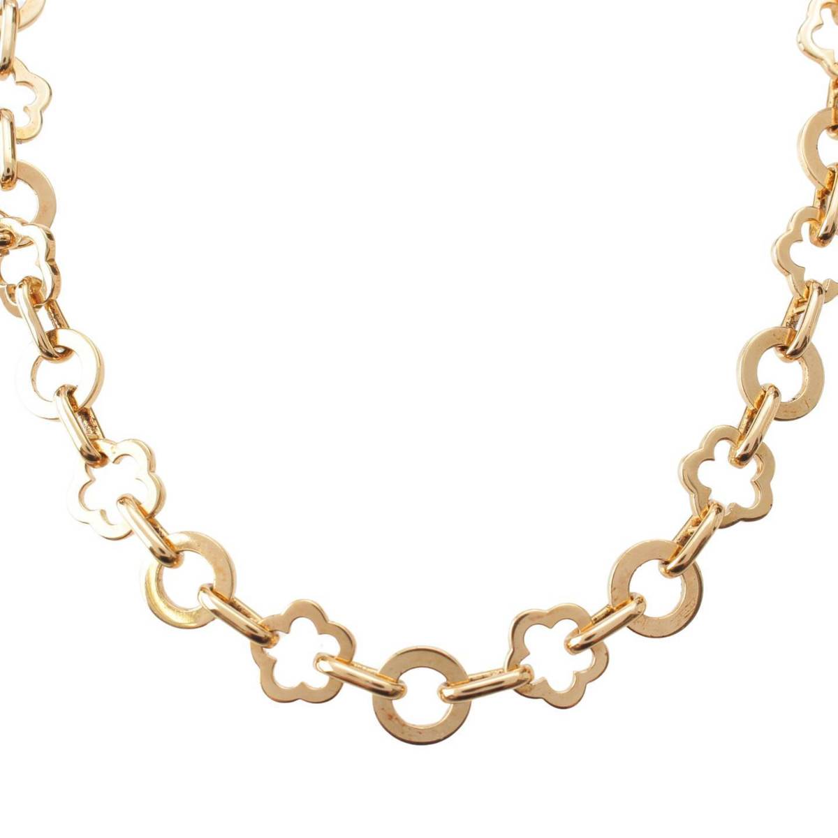 [Chanel] Chanel Camellia 750YG Chain Necklace Pendant Choker Gold 53.4g [Used] [Authenticated and Guaranteed Authentic] 209847