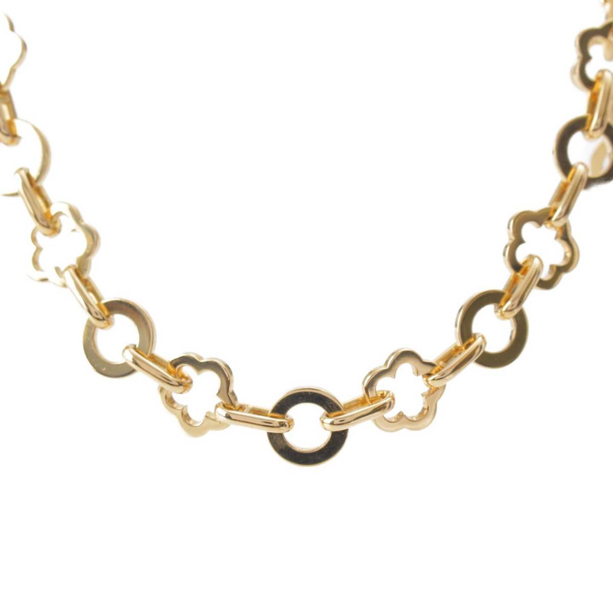 [Chanel] Chanel Camellia 750YG Chain Necklace Pendant Choker Gold 53.4g [Used] [Authenticated and Guaranteed Authentic] 209847