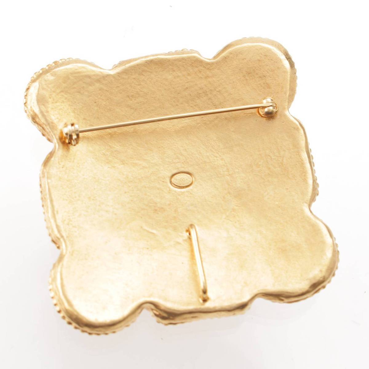 [Chanel] Chanel B11A Gripoa COCO Mark Color Stone Brooch GP Gold [Used] [Authenticated and Guaranteed Authentic] 209967