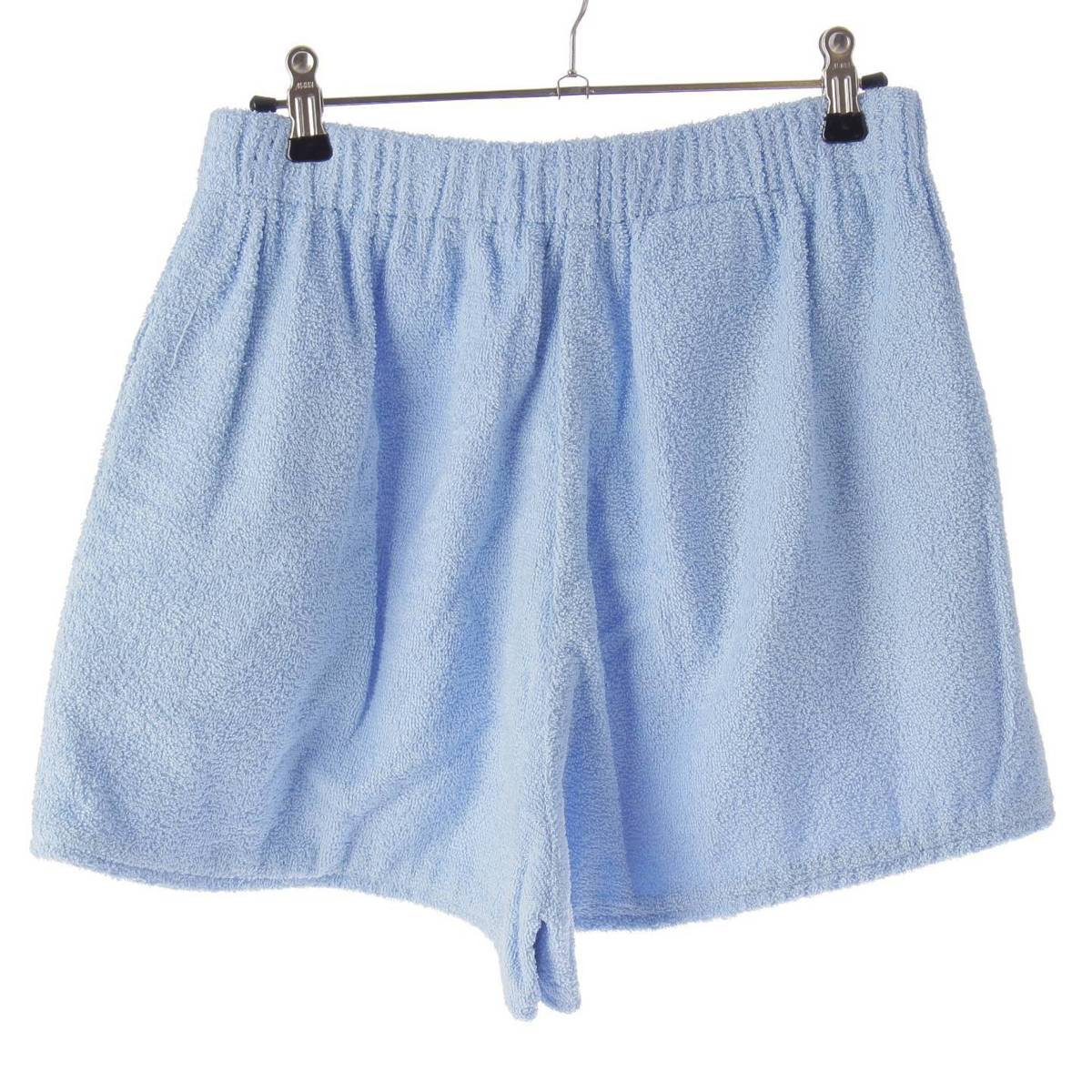 [PRADA] Prada 21 Terry Triangle Cotton With Logo Shorts Blue 42 [Used] [Authenticated and Guaranteed Authentic] 210057