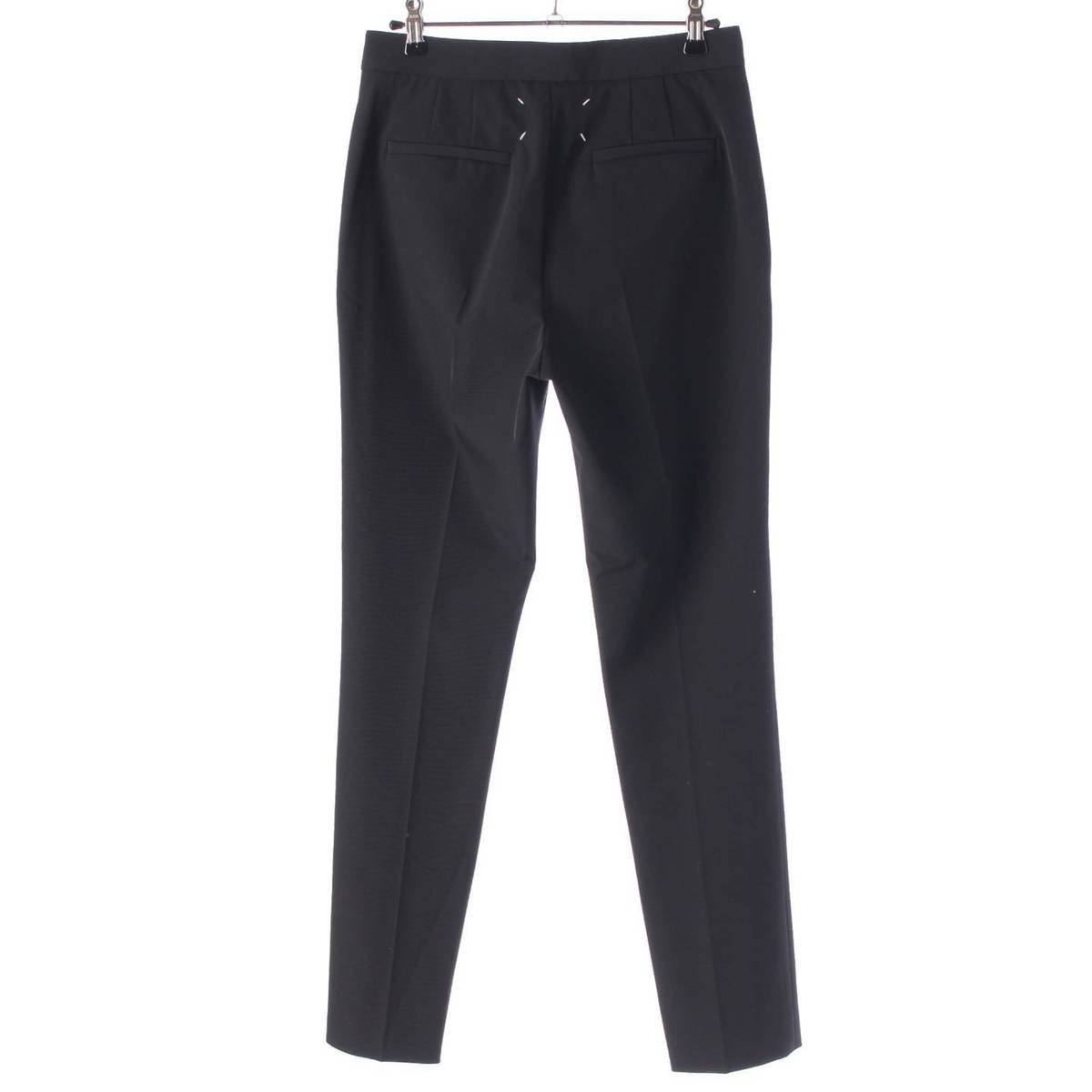 [Maison Margiela] Maison Margiela 2020 4-Stitch Tapered Slacks Center Press S51KA0506 S49645 Black 36 [Used] [Authenticated and Guaranteed Authentic] 210183