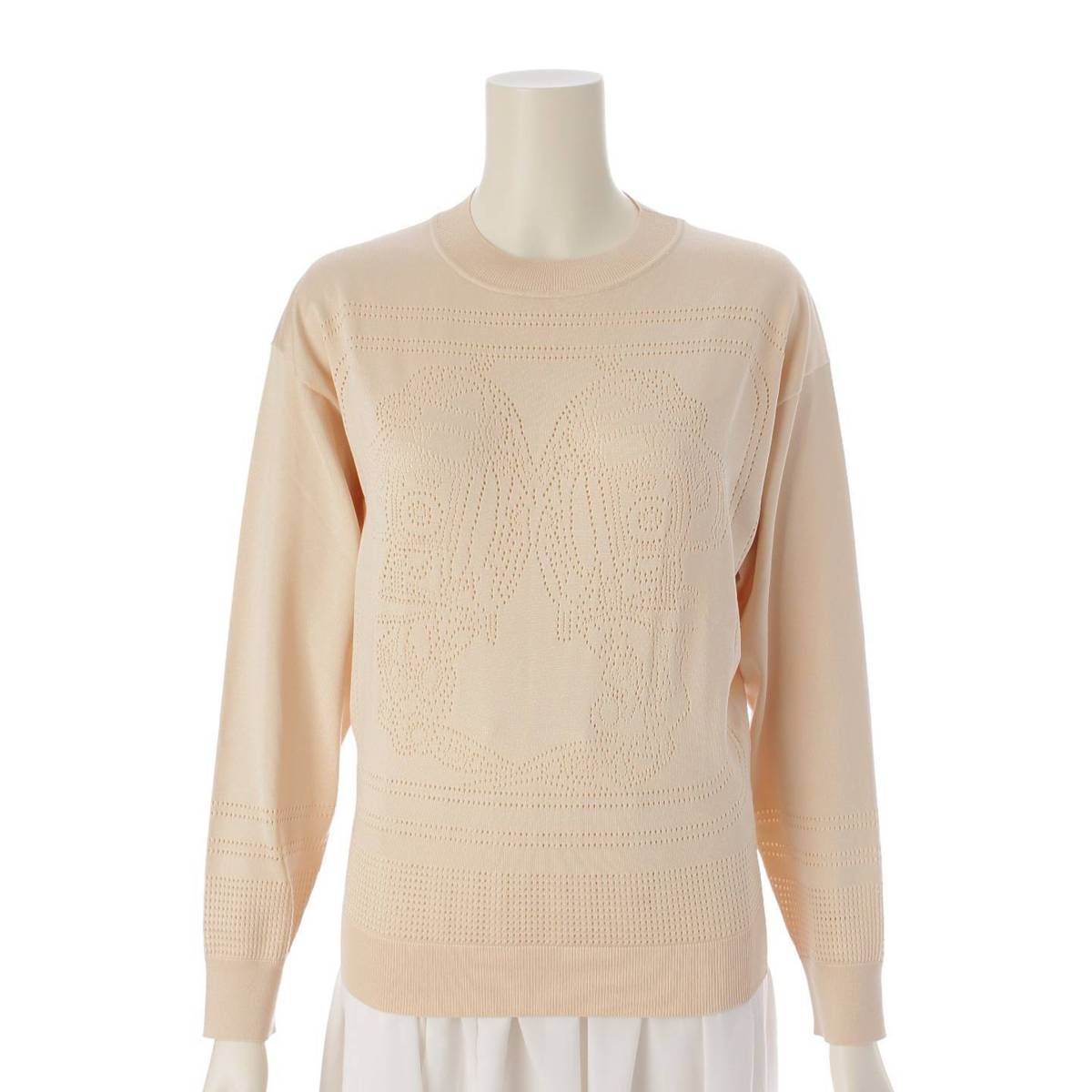 [Hermes] Hermes 23 years Brides de Gala Silk Knit Sweater Ivory 34 [Used] [Authenticated and Guaranteed Authentic] 210674
