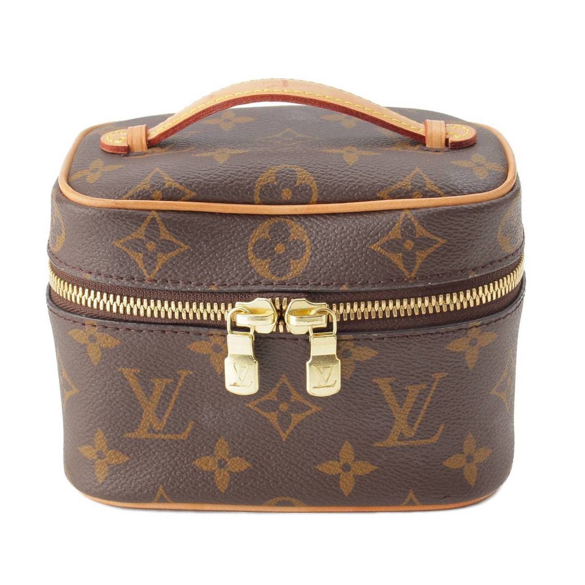 [Louis Vuitton] Louis Vuitton Monogram Nice Nano Vanity Bag Cosmetics Pouch M44936 Brown [Used] [Authenticated and Guaranteed Authentic] 210963