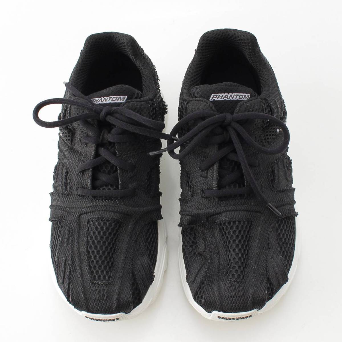 [Balenciaga] Balenciaga Phantom Logo Mesh Sneakers Shoes 679339W2E96 Black 38 [Used] [Authenticated and Guaranteed Authentic] 211055
