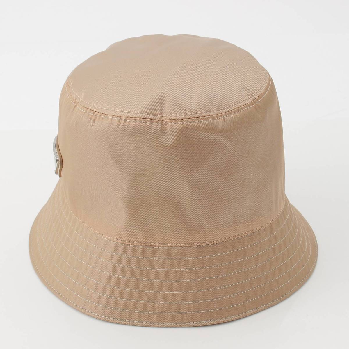 [PRADA] Prada Re-Nylon Triangle Logo Bucket Hat Pink Beige M [Used] [Authenticated and Guaranteed Authentic] 211667