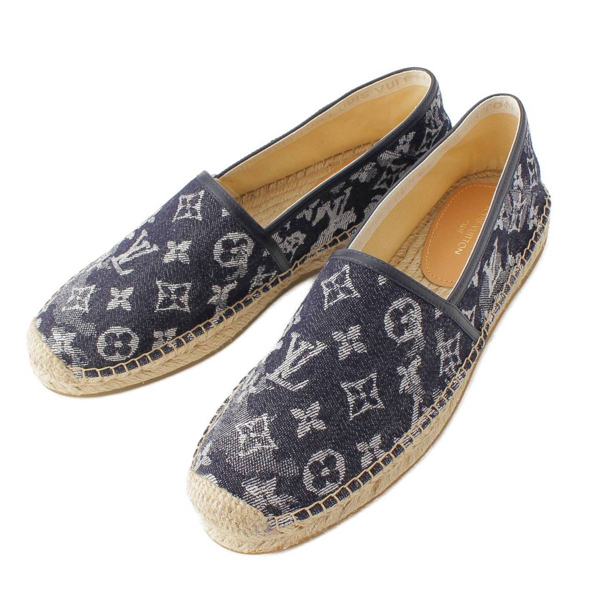 [Louis Vuitton] Louis Vuitton Men's Monogram Vidar Line Canvas Shoes CL0120 Indigo 8 1/2 [Used] [Authenticated and Guaranteed Authentic] 211711