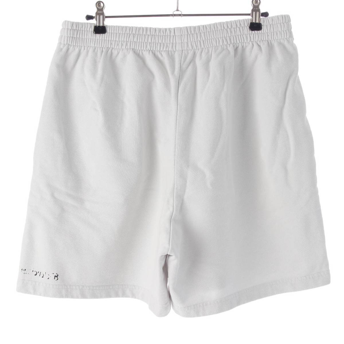 [Balenciaga] Balenciaga 23AW Men's BB Corp Logo Print Relaxed Shorts 676137 White XS [Used] [Authenticated and Guaranteed Authentic] 211919