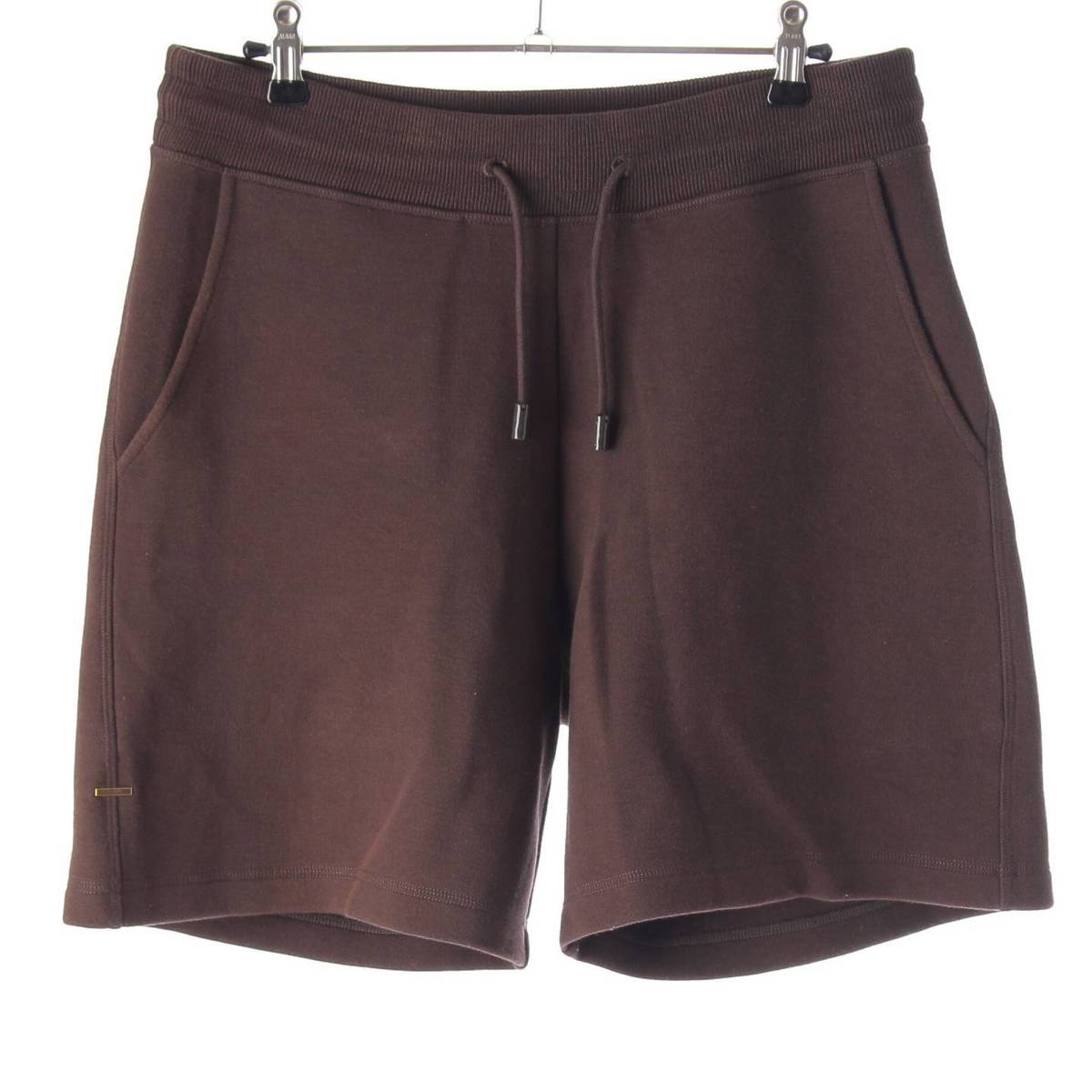 [Louis Vuitton] Louis Vuitton 22 Stainless Steel Men's Back Logo Label Sweat Shorts Shorts Brown XS [Used] [Authenticated and Guaranteed Authentic] 212105
