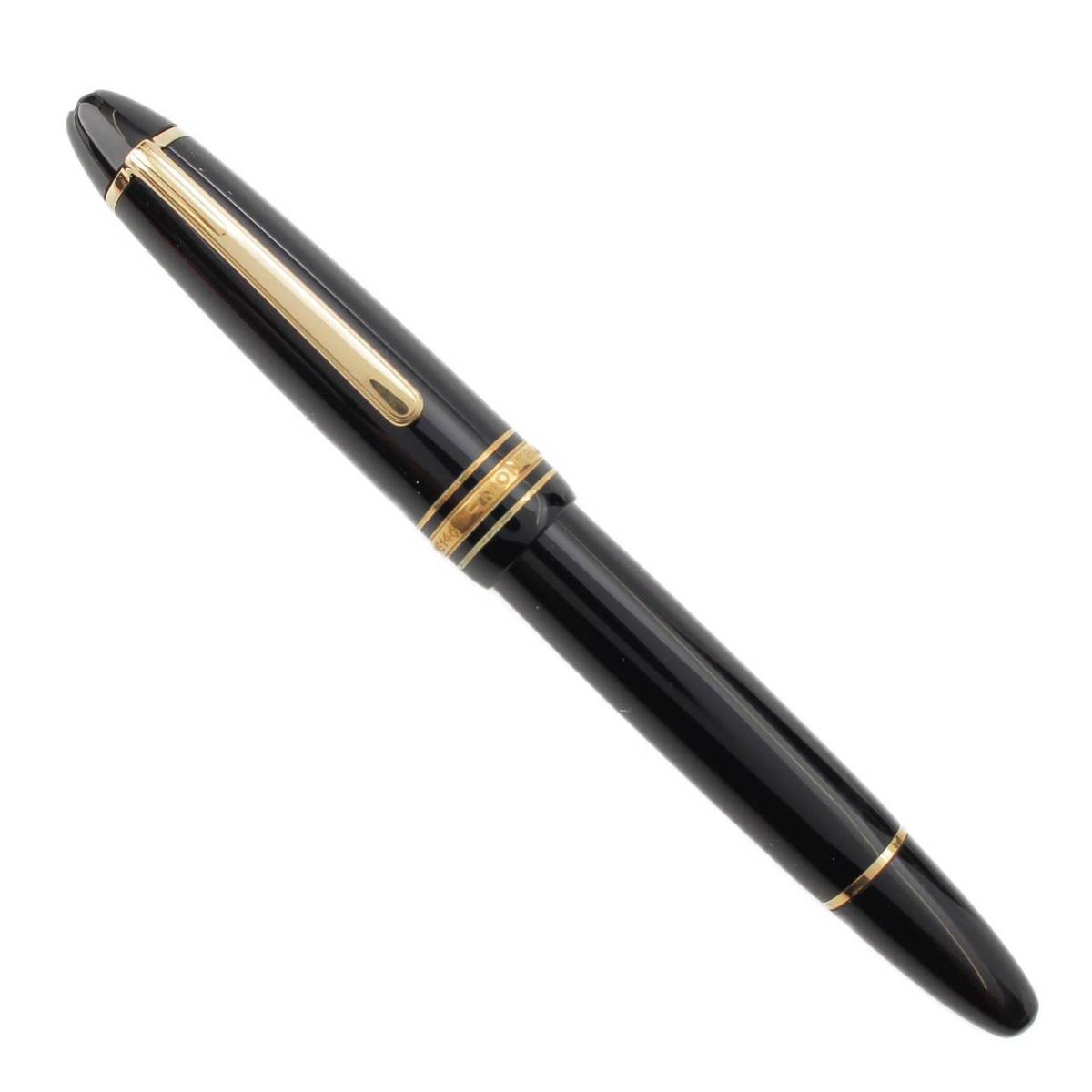 [Mont Blanc] Mont Blanc Meisterstück nib K14 fountain pen 4810 black x gold [Used] [Authenticated and guaranteed genuine] 212225