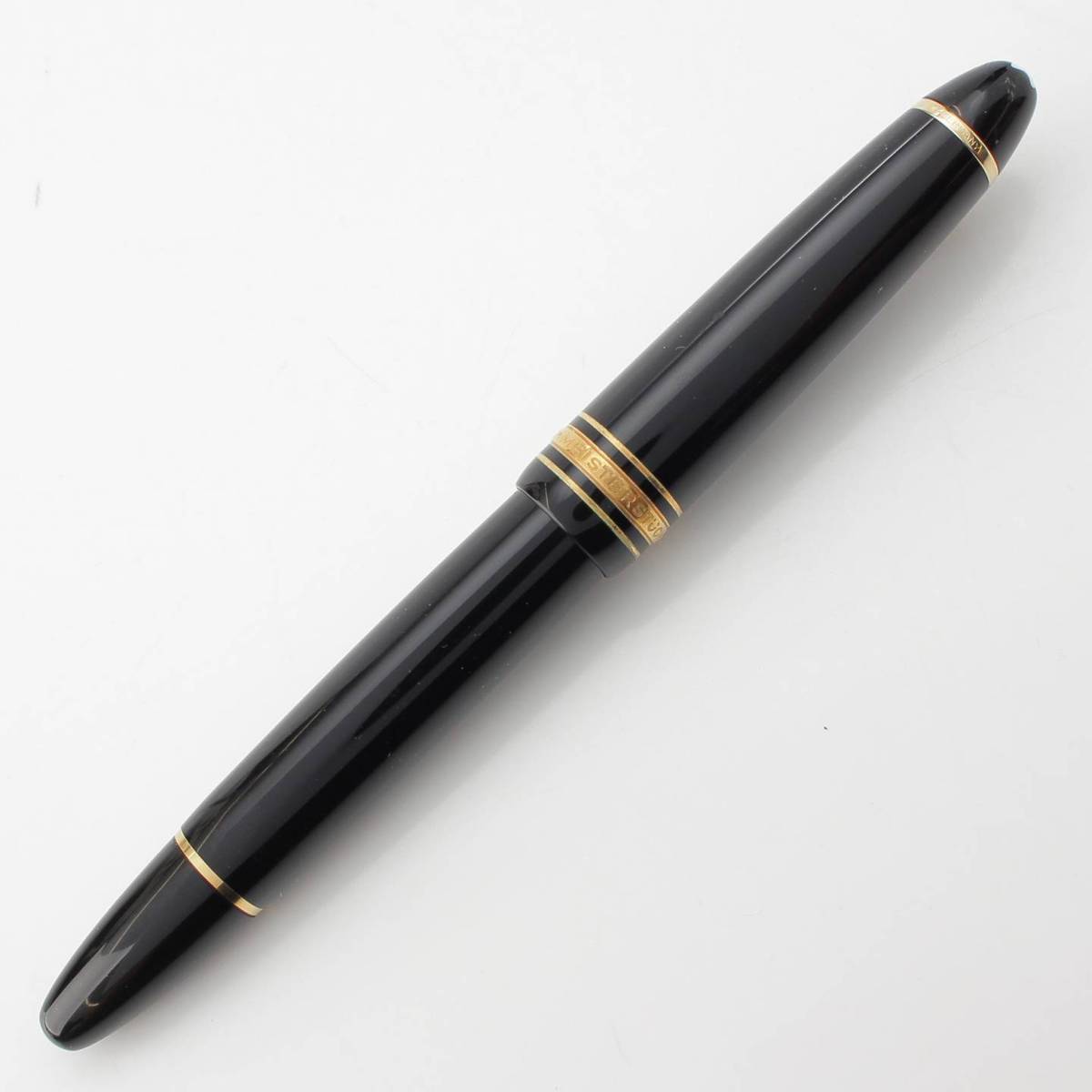 [Mont Blanc] Mont Blanc Meisterstück nib K14 fountain pen 4810 black x gold [Used] [Authenticated and guaranteed genuine] 212225