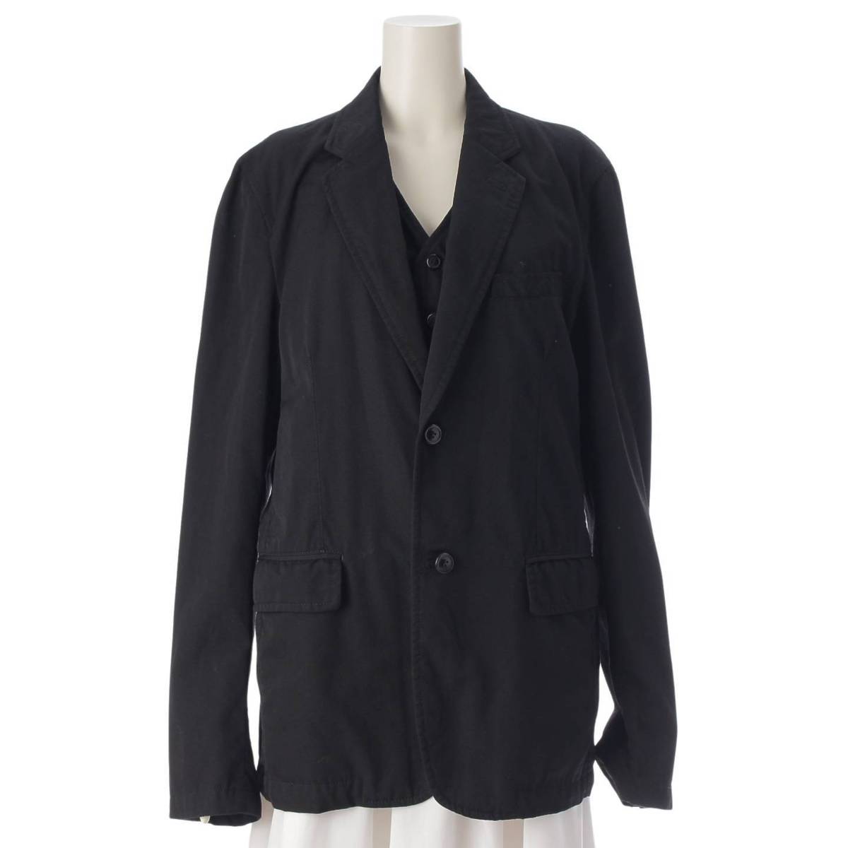 [Comme des Garcons] Comme des Garcons Homme Plus AD2010 Docking Vest Jacket PF-J012 Black M [Used] [Authenticated and Guaranteed Authentic] 212541